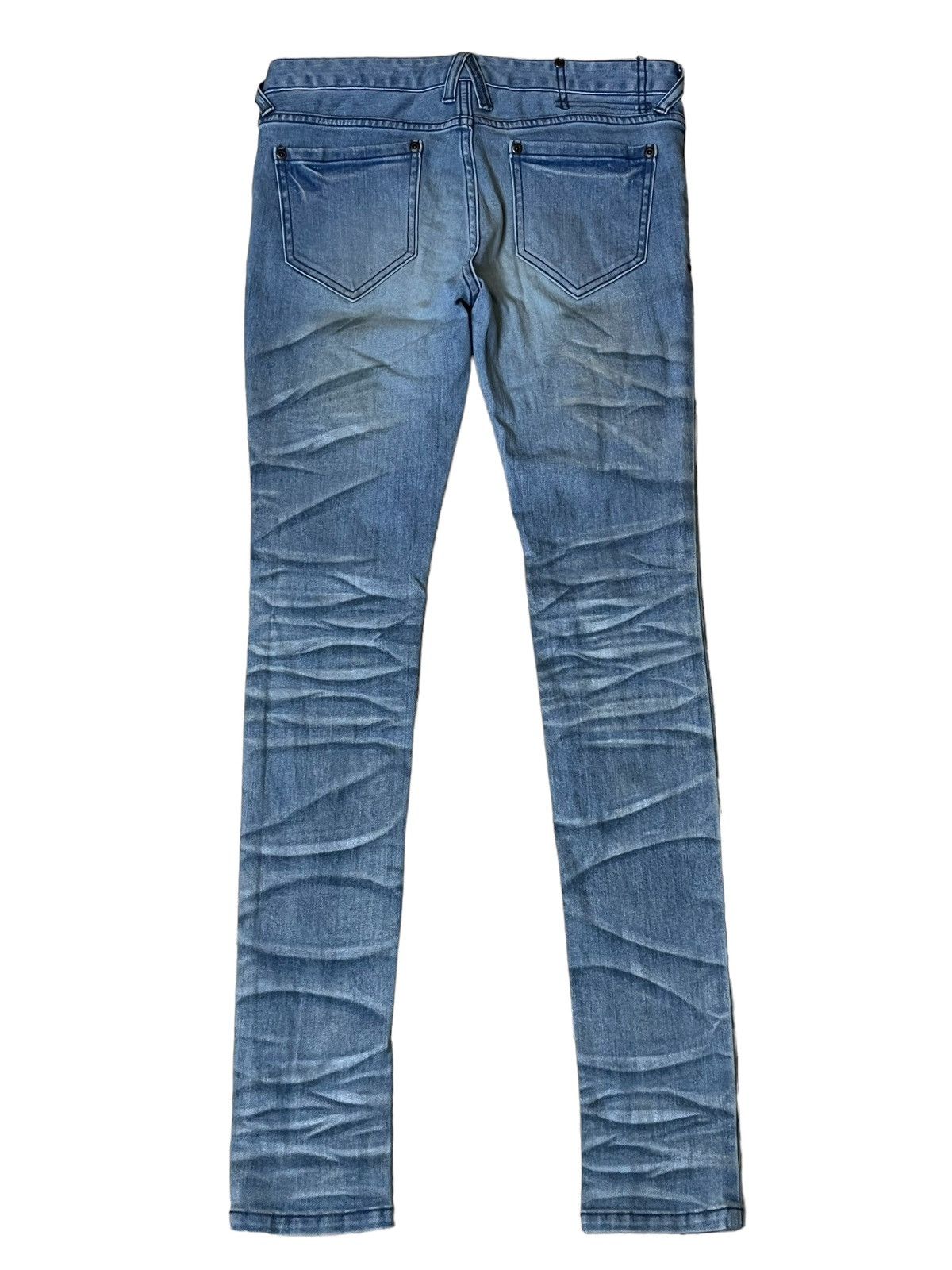 Tornado Mart VINTAGE TORNADO MART STRETCH COTTON SKINNY FADE JEANS Size US 30 / EU 46 - 2 Thumbnail