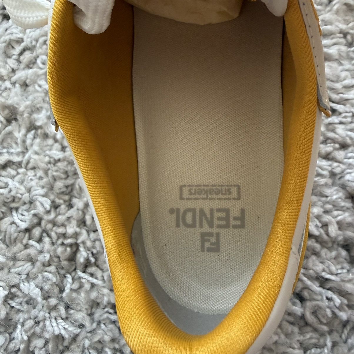 Fendi Fendi Roma sneakers size 42 US9 leather yellow mustard Size US 9 / EU 42 - 13 Thumbnail