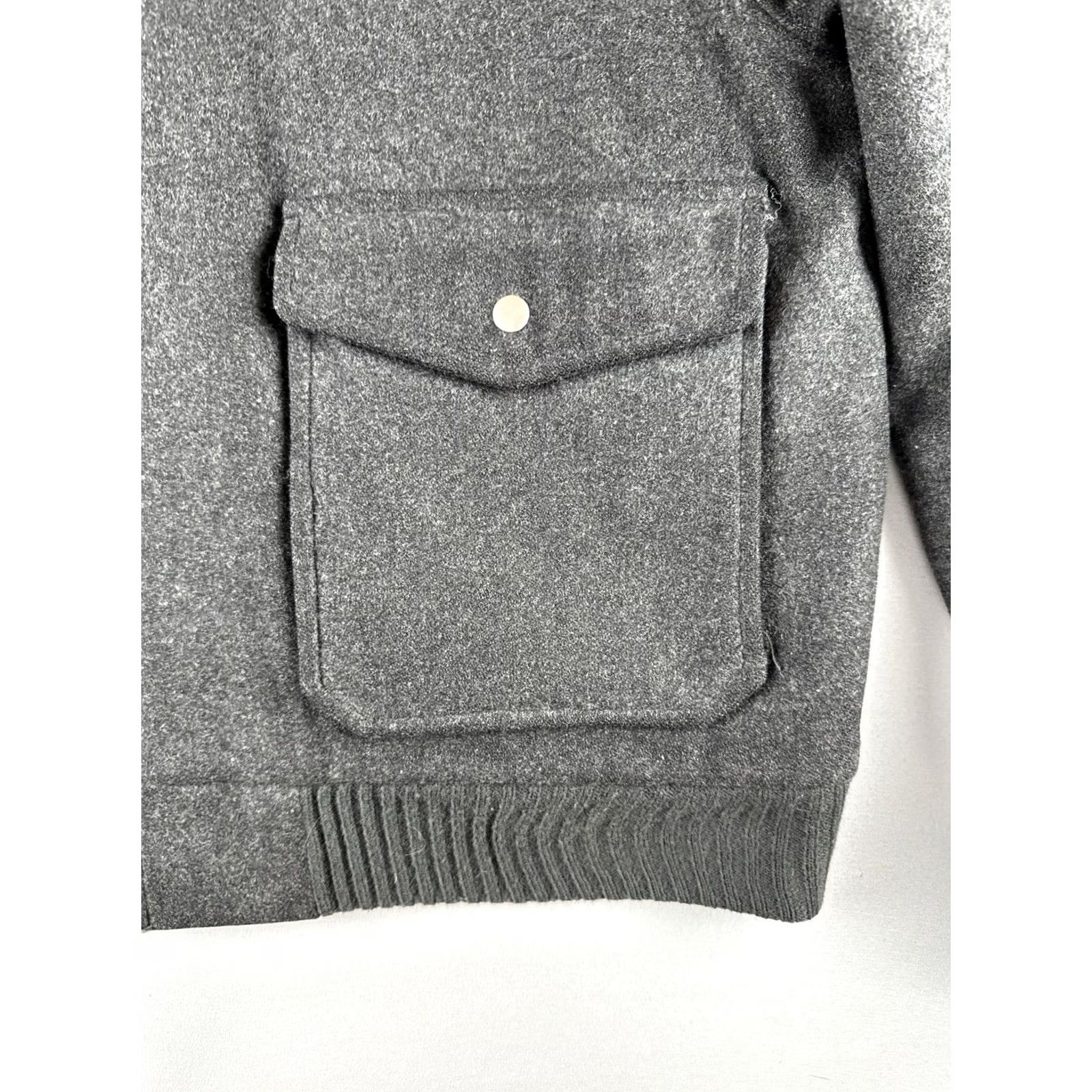 Vintage VINTAGE Field & Stream Wool Jacket Gray Hunting Workwear Zip Coat USA Large Mens Jacket Bomber 80s Classic Outdoor Size US L / EU 52-54 / 3 - 5 Thumbnail