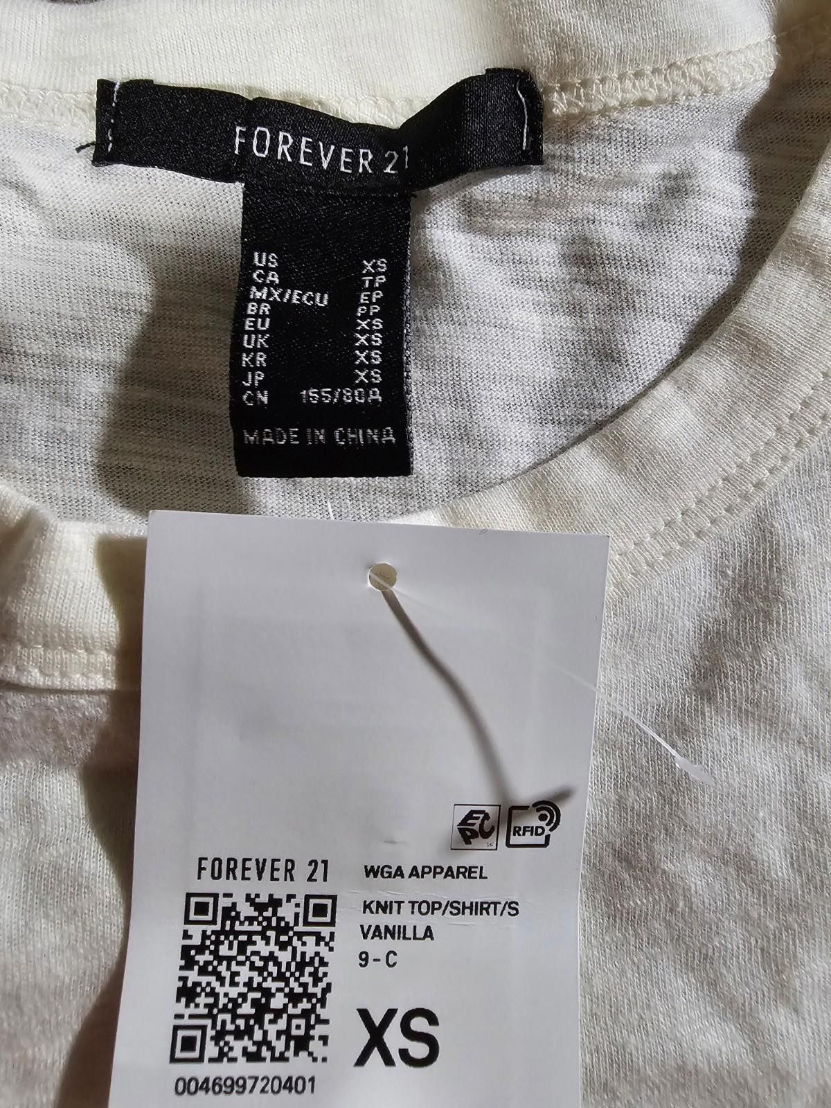 Forever 21 Forever 21 NWT Ladies XS Vanilla t-shirt Size XS / US 0-2 / IT 36-38 - 3 Thumbnail