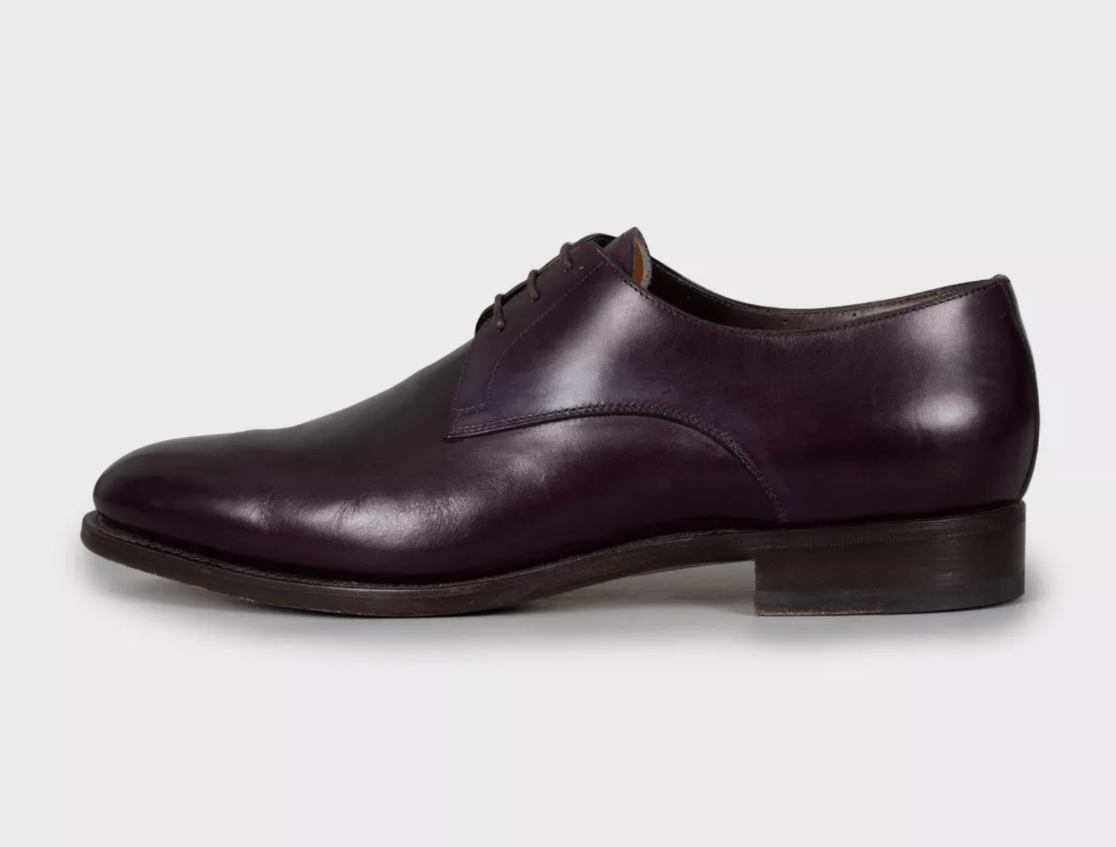 Santoni Santoni Burgundy Leather Oxford Shoes Size US 10.5 / EU 43-44 - 1 Thumbnail