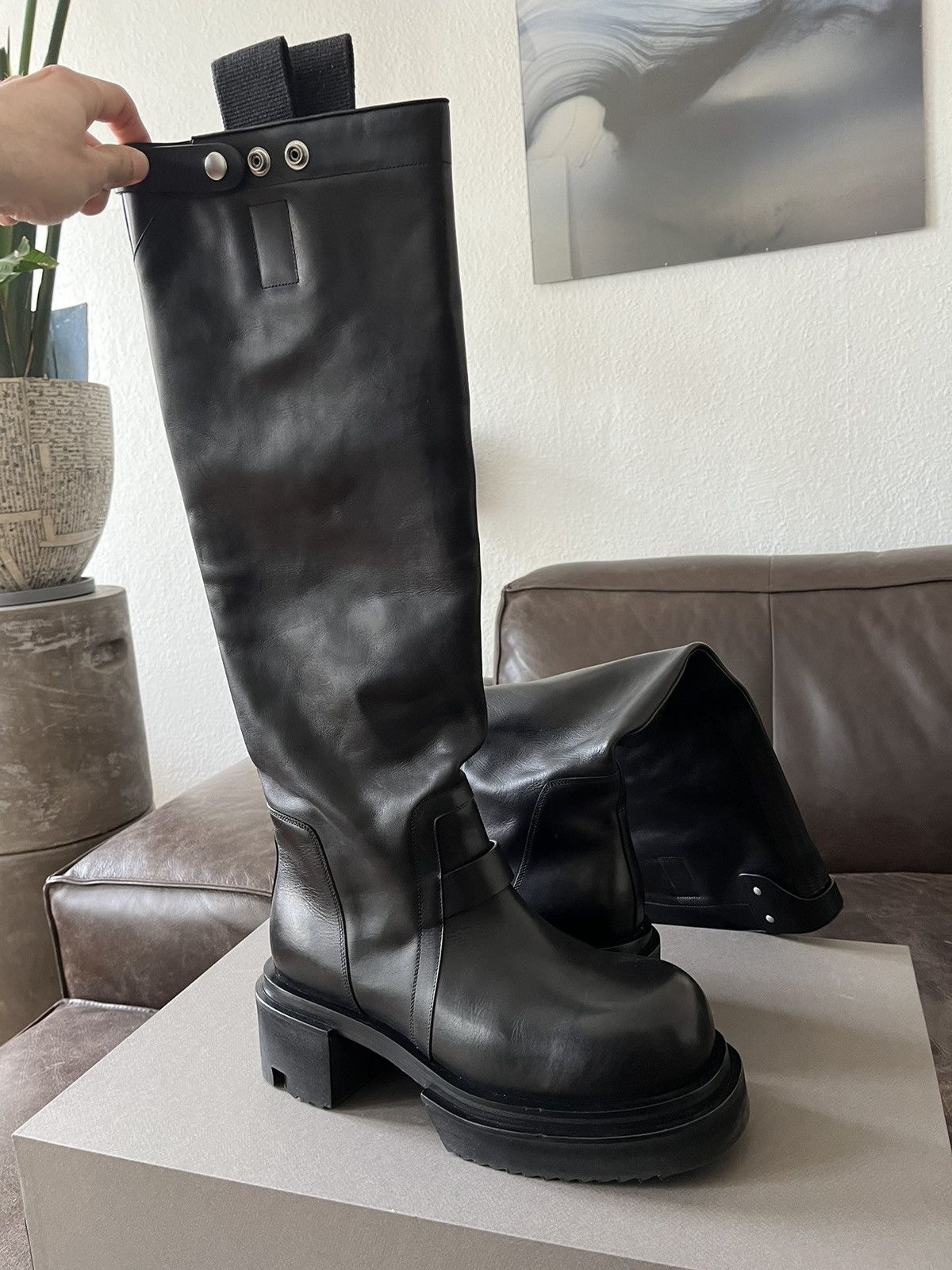 Rick Owens Rick Owens Strobe Bogun Boots Size 11/44 | Grailed Rick Owens Rick Owens Strobe Bogun Boots Size 11/44 | Grailed
