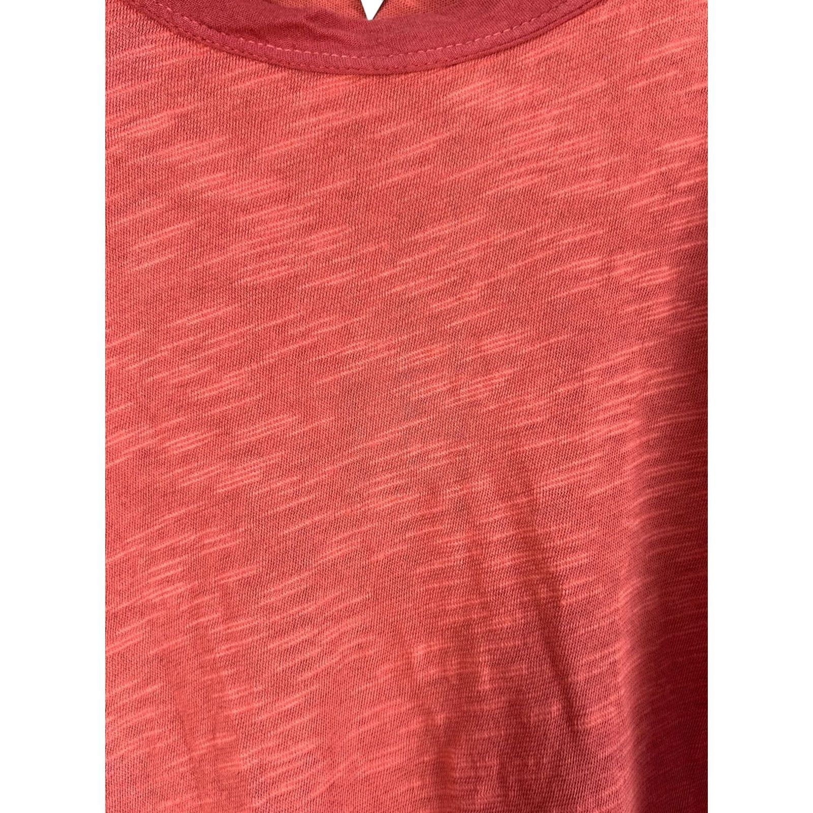 Anthropologie Anthropologie Left of Center Tunic Top Scoop Neck Corset Back Red Womens Large Size L / US 10 / IT 46 - 2 Thumbnail