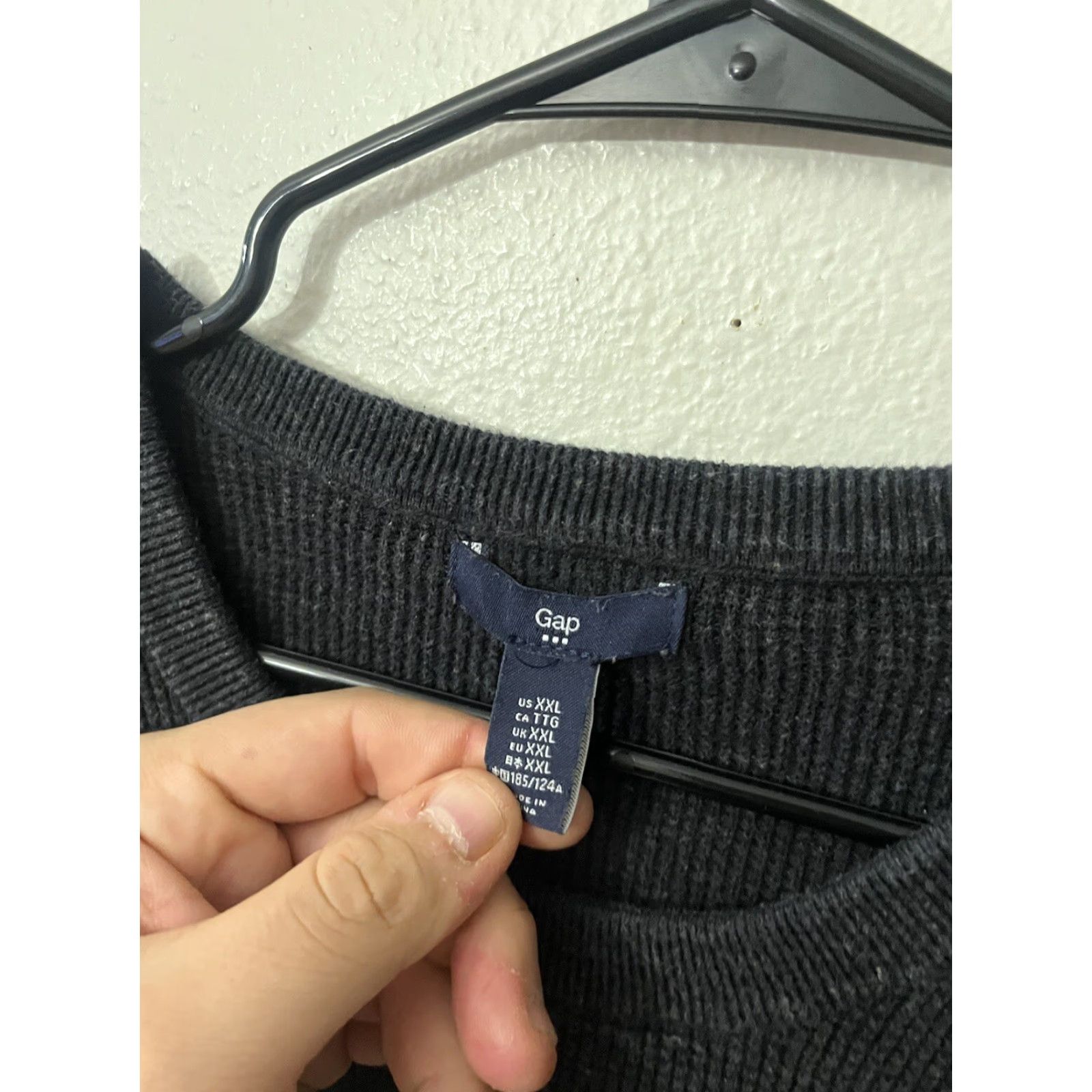 Gap VINTAGE Gap Sweater Mens Gray XXL Pullover Fleece Crew Neck Knit 2XL Regular Fit for Golf Walking US Theme Size US XXL / EU 58 / 5 - 2 Thumbnail