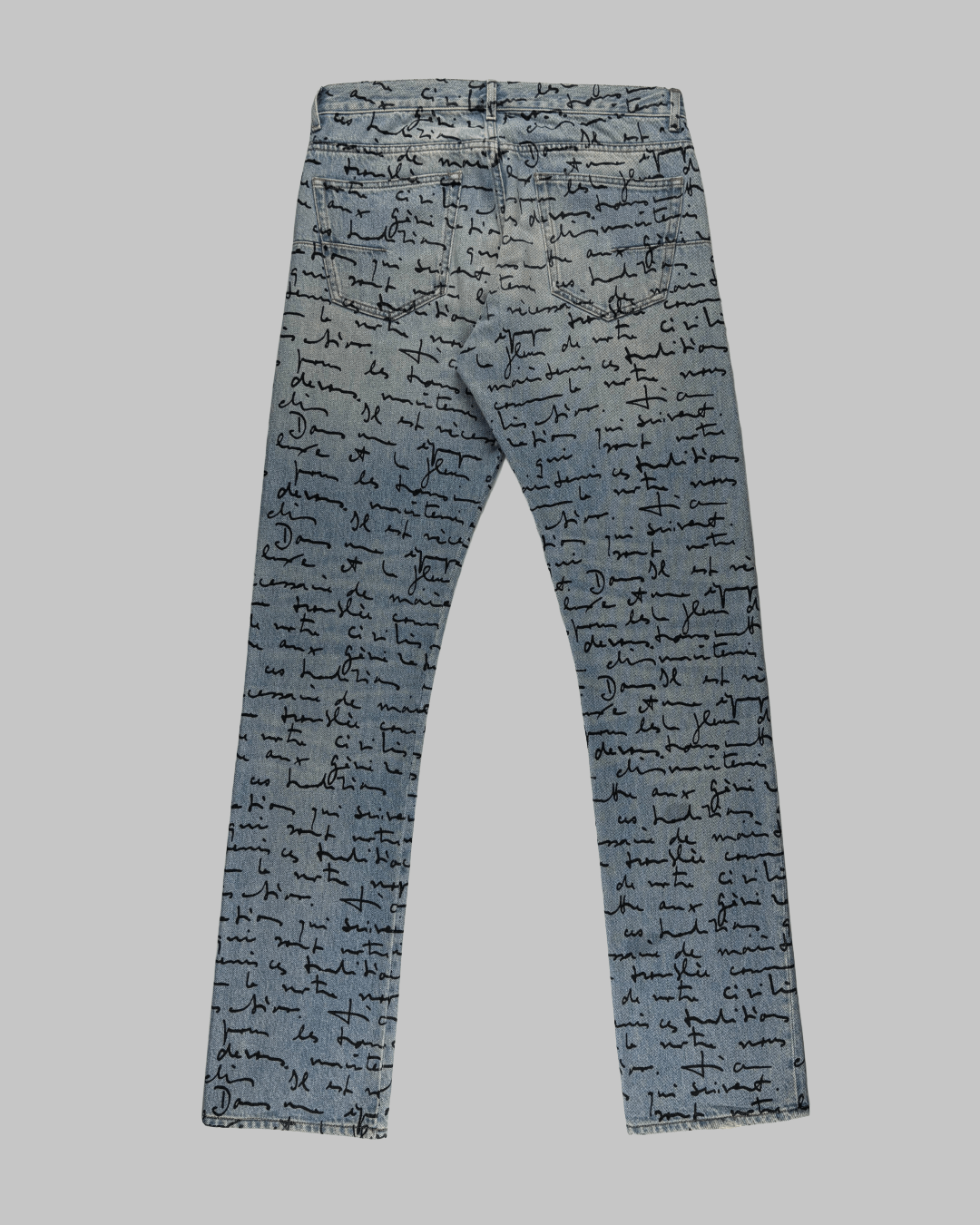 Dior SS15 Dior Handwritten Script Denim Size US 31 - 2 Thumbnail