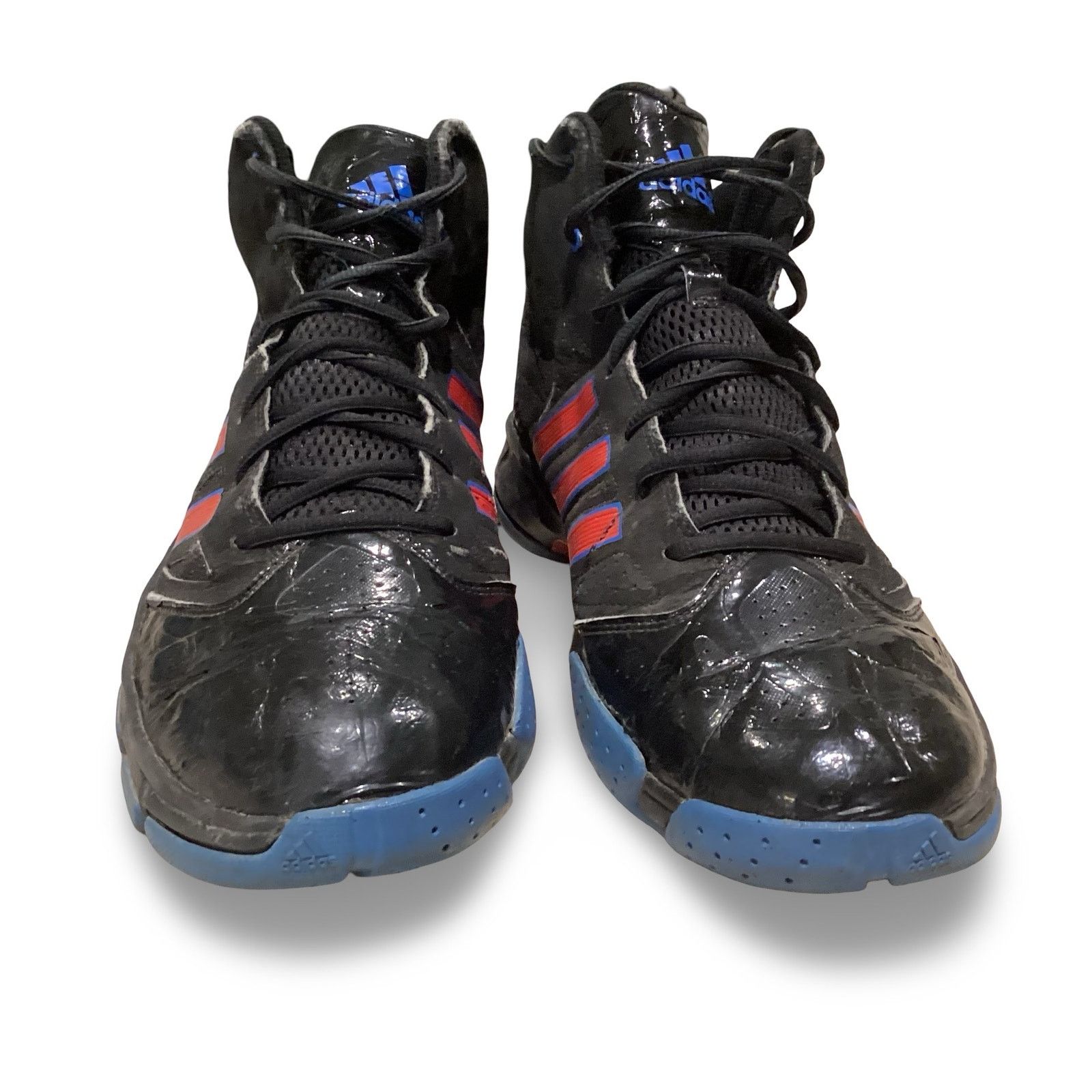 Adidas Adidas Cross 'Em 2 Black/Red/Blue Mens Basketball Shoes Size US 13 / EU 46 - 2 Thumbnail