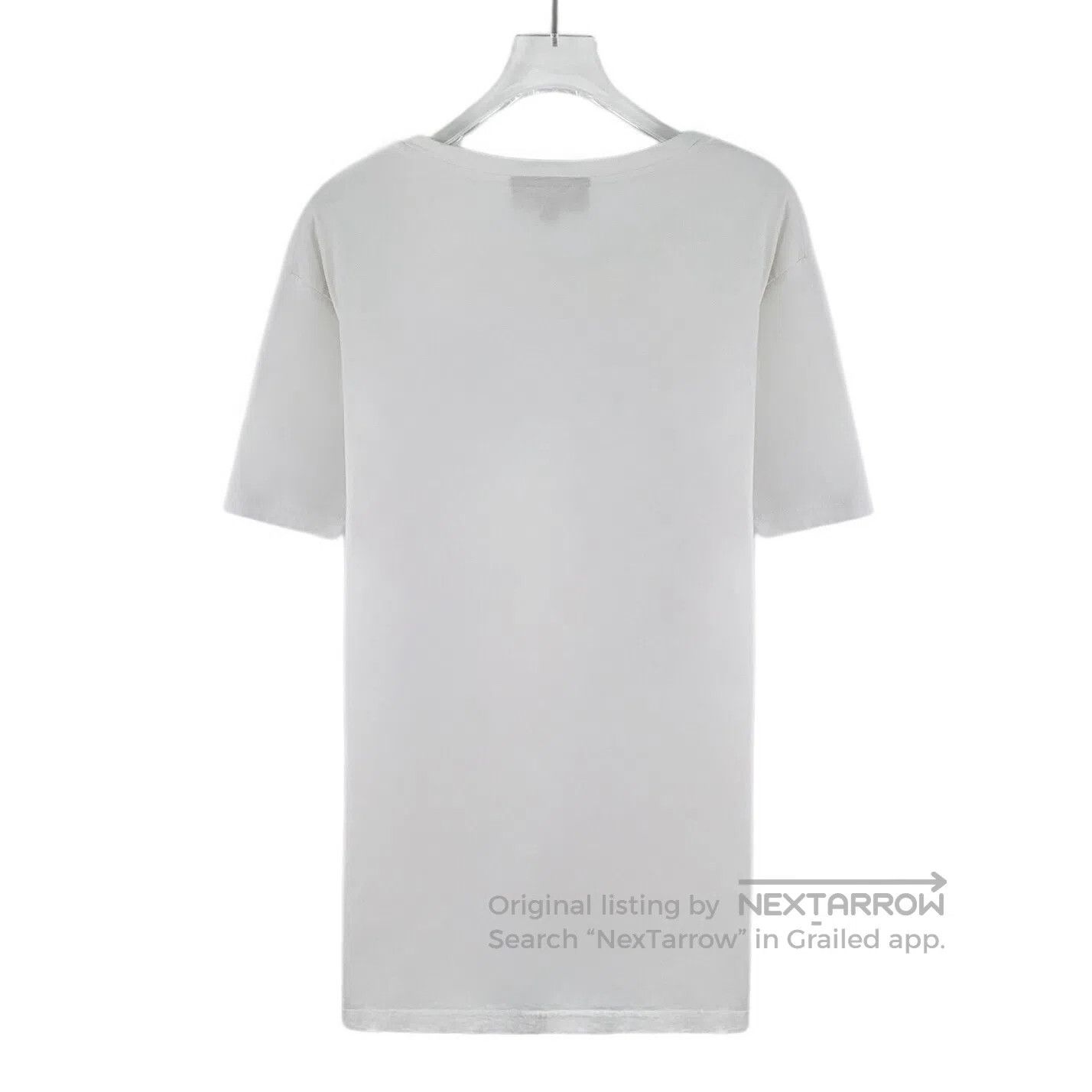 Burberry Burberry White Logo Embroidered Cotton Round Neck Short-sl Size US L / EU 52-54 / 3 - 2 Thumbnail