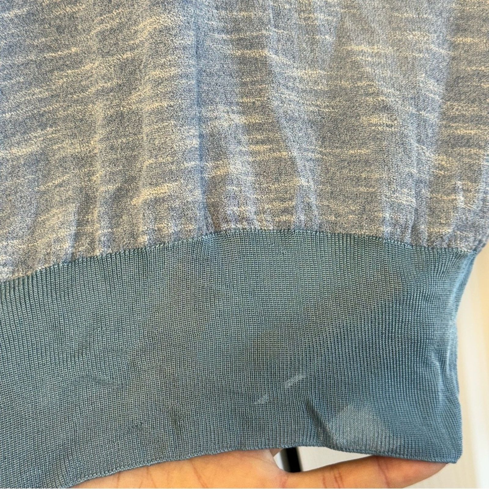 Dolce & Gabbana Dolce & Gabbana Sky Blue V-Neck Top, Size 38 Size XS / US 0-2 / IT 36-38 - 3 Thumbnail