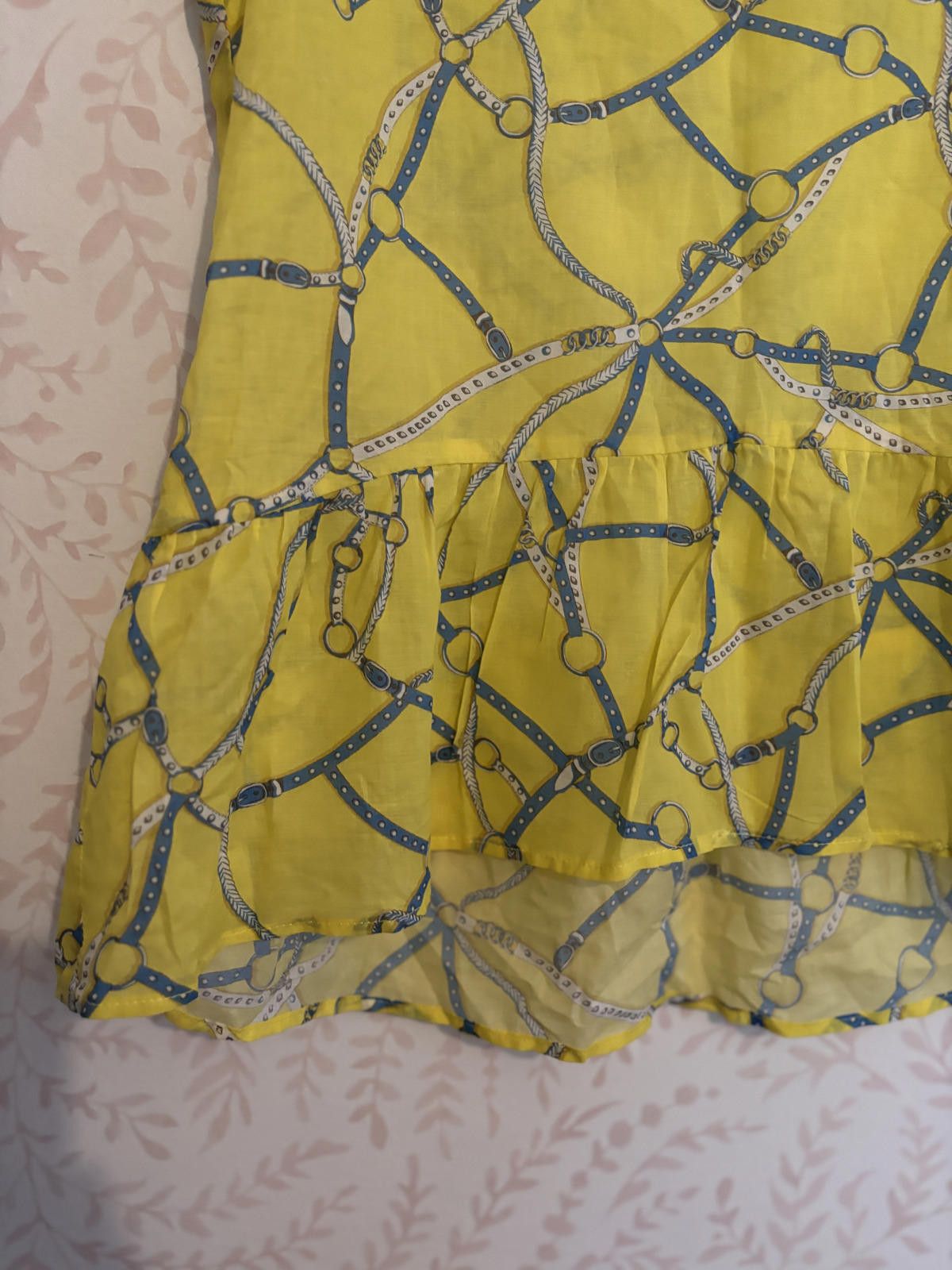 Drew House DREW Women's Yellow Sleeveless Top with Chain Print, Size XS Size XS / US 0-2 / IT 36-38 - 4 Thumbnail