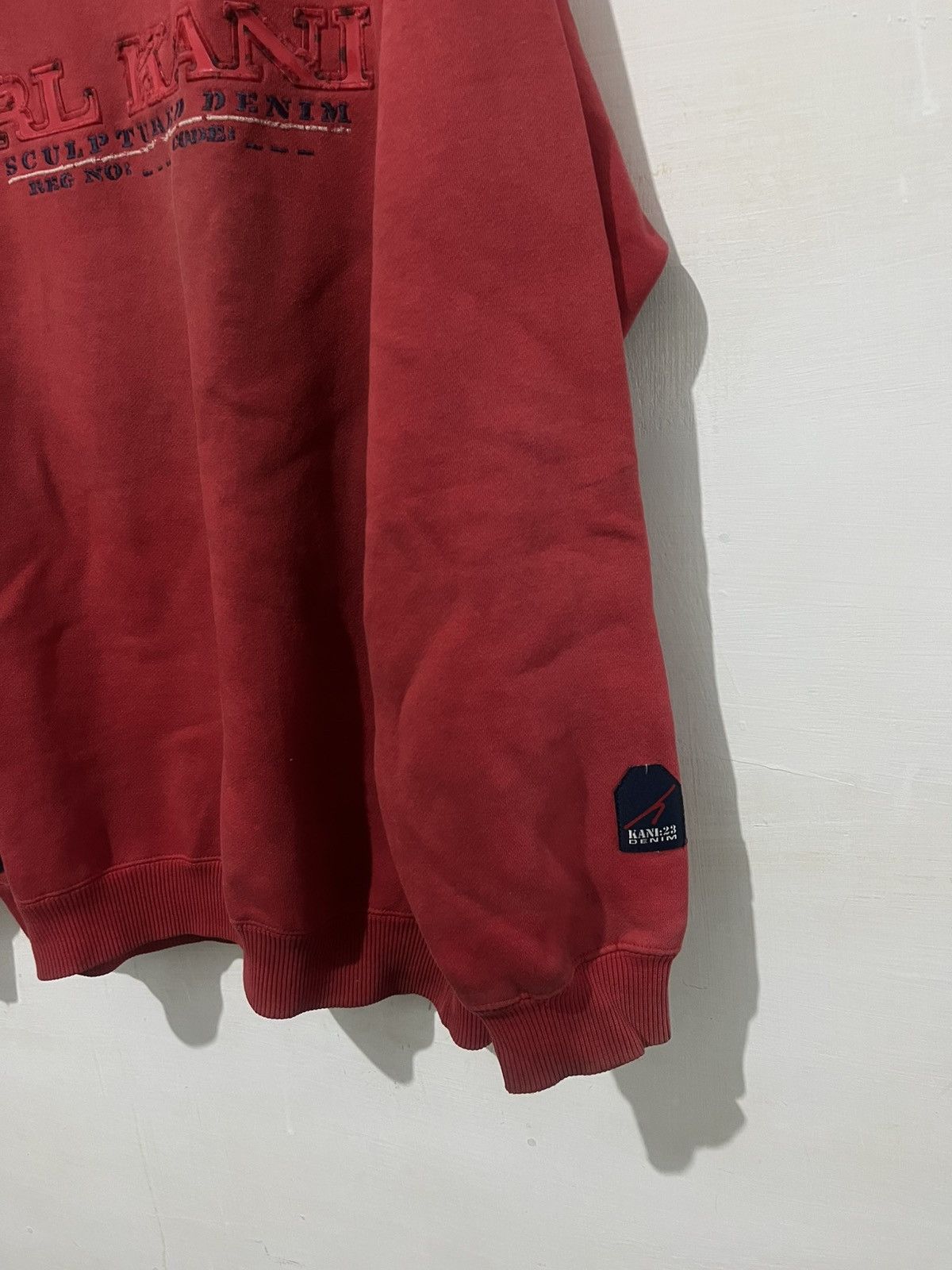 Karl Kani Japanese KarLKani 90’s red Sweater Sculptuared Size US XL / EU 56 / 4 - 3 Thumbnail