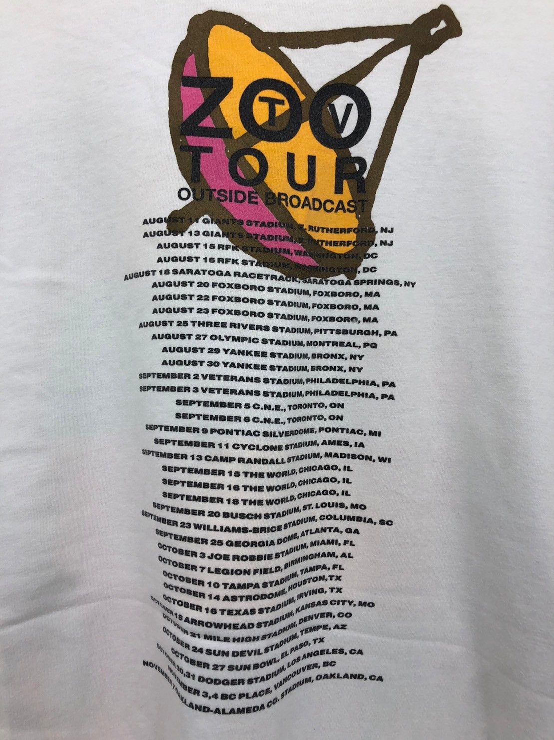 Band Tees × Vintage Vintage 1992's U2 Zoo TV Outside Broadcast Tour shirt BN Size US XL / EU 56 / 4 - 6 Thumbnail