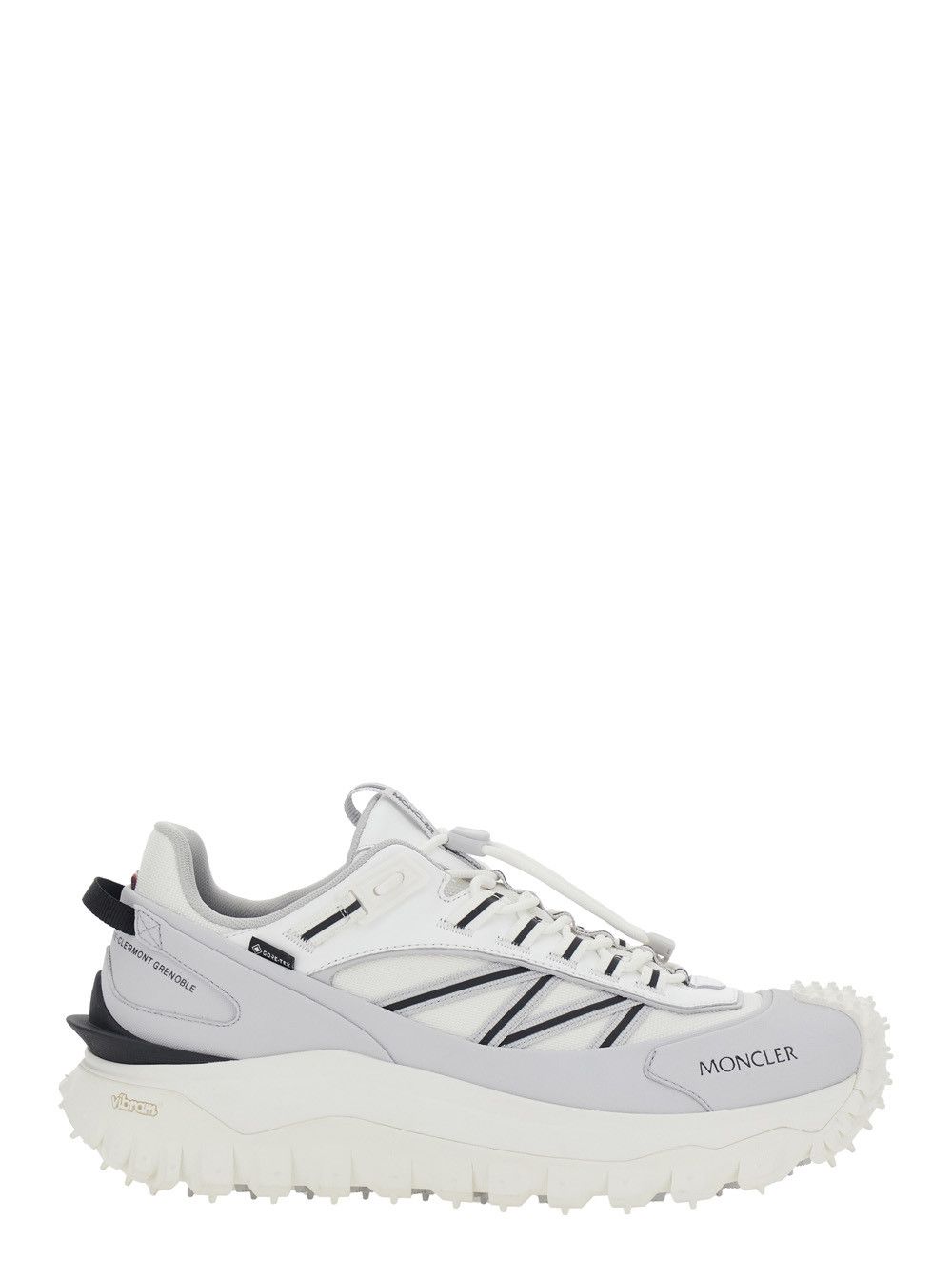 Moncler Low Sneakers 'Trailgrip GTX' with Fabric Logo Detail White and Black Men Size US 9 / EU 42 - 1 Thumbnail