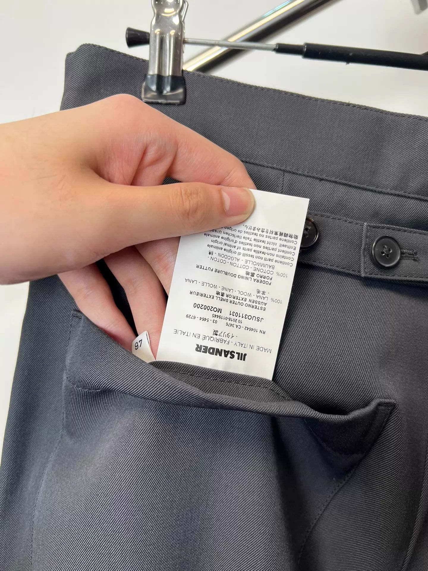 Jil Sander JIL SANDER Wool Drape Tailored Trousers Size 46 Size US 30 / EU 46 - 7 Thumbnail