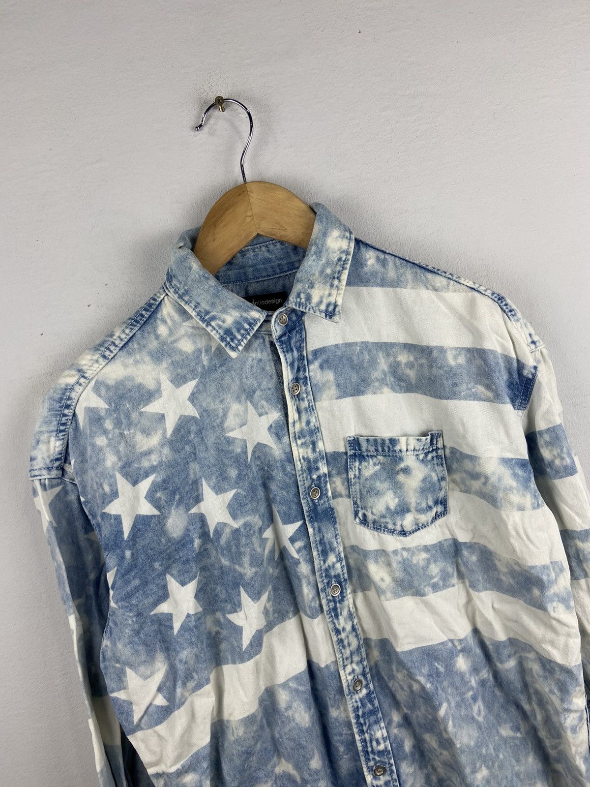 If Six Was Nine × Japanese Brand × semanticdesign Semantic Design Rockstar Acidwash Shirt Size US M / EU 48-50 / 2 - 2 Thumbnail
