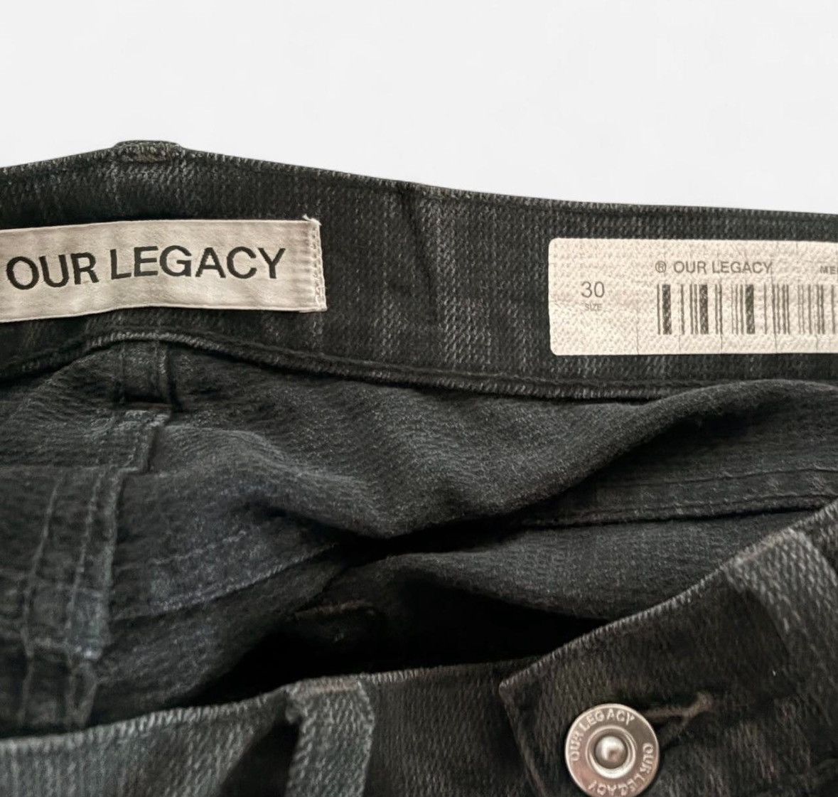 Our Legacy Our Legacy Third Cut Black Size US 30 / EU 46 - 4 Thumbnail