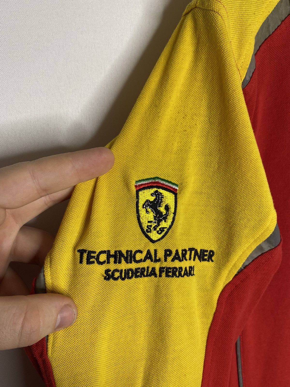 Vintage Vintage Shell Helix Ferrari F1 Team Polo Long Sleeve Shirt Size US M / EU 48-50 / 2 - 8 Thumbnail