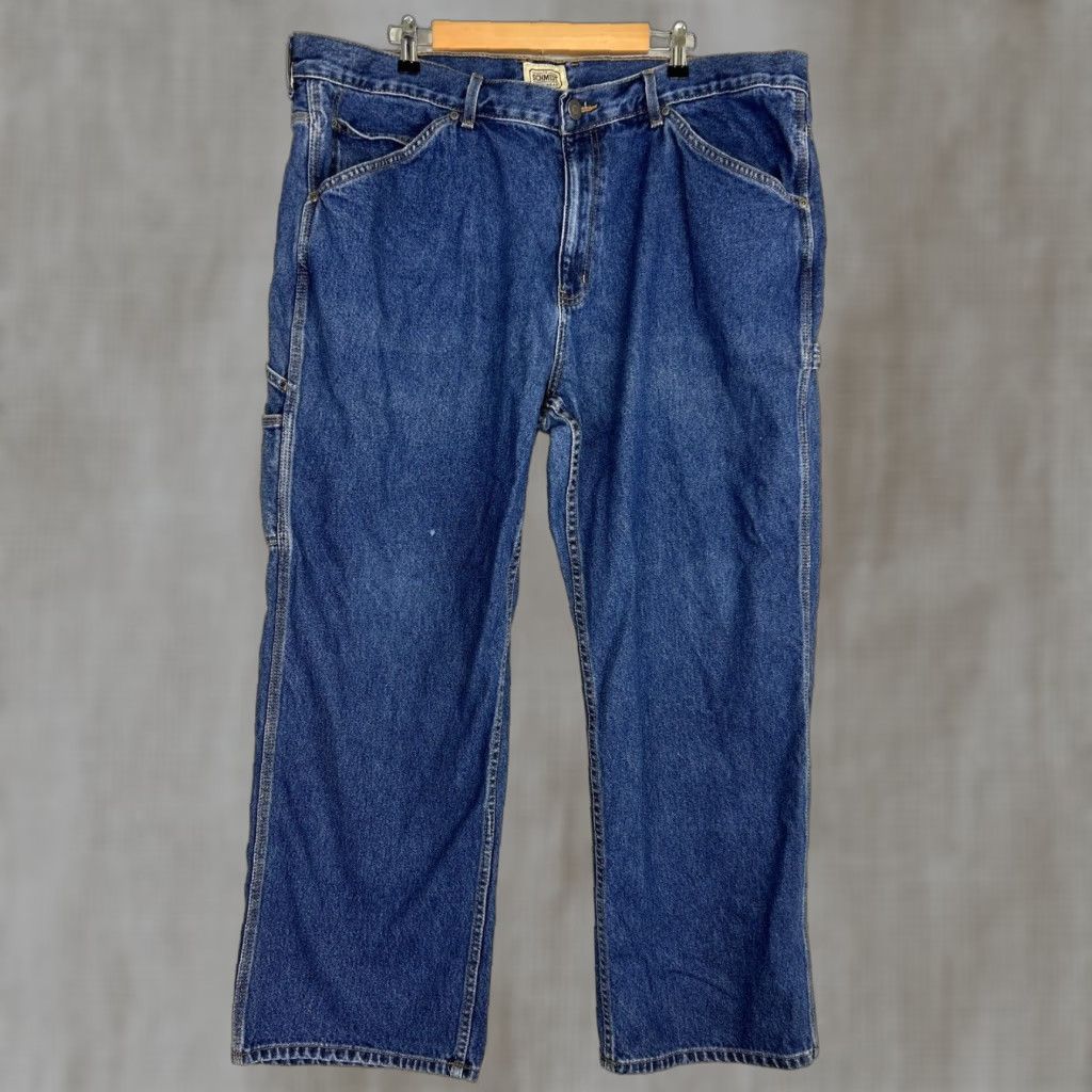 Denime VINTAGE CE Schmidt Workwear Mens 44x30 Blue Denim Jeans Jeans Mens 44 Blue Denim Workwear Straight 30in Inseam Size US 44 / EU 60 - 1 Thumbnail