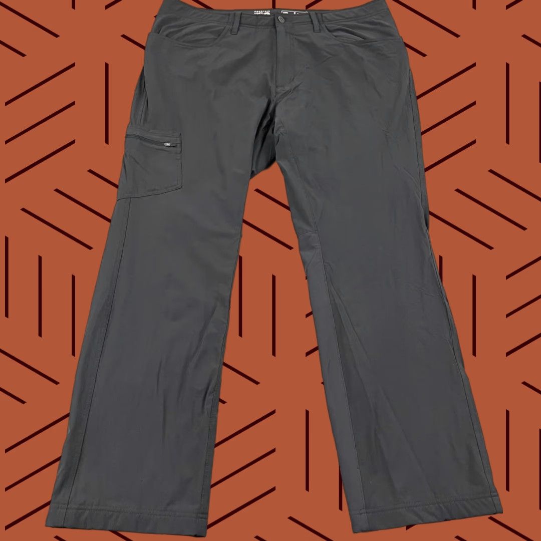 Mountain Hardwear Mountain Hardwear Pants Mens 40 x 33 Gray Fleece Lined Hiking Softshell Size US 40 / EU 56 - 1 Thumbnail