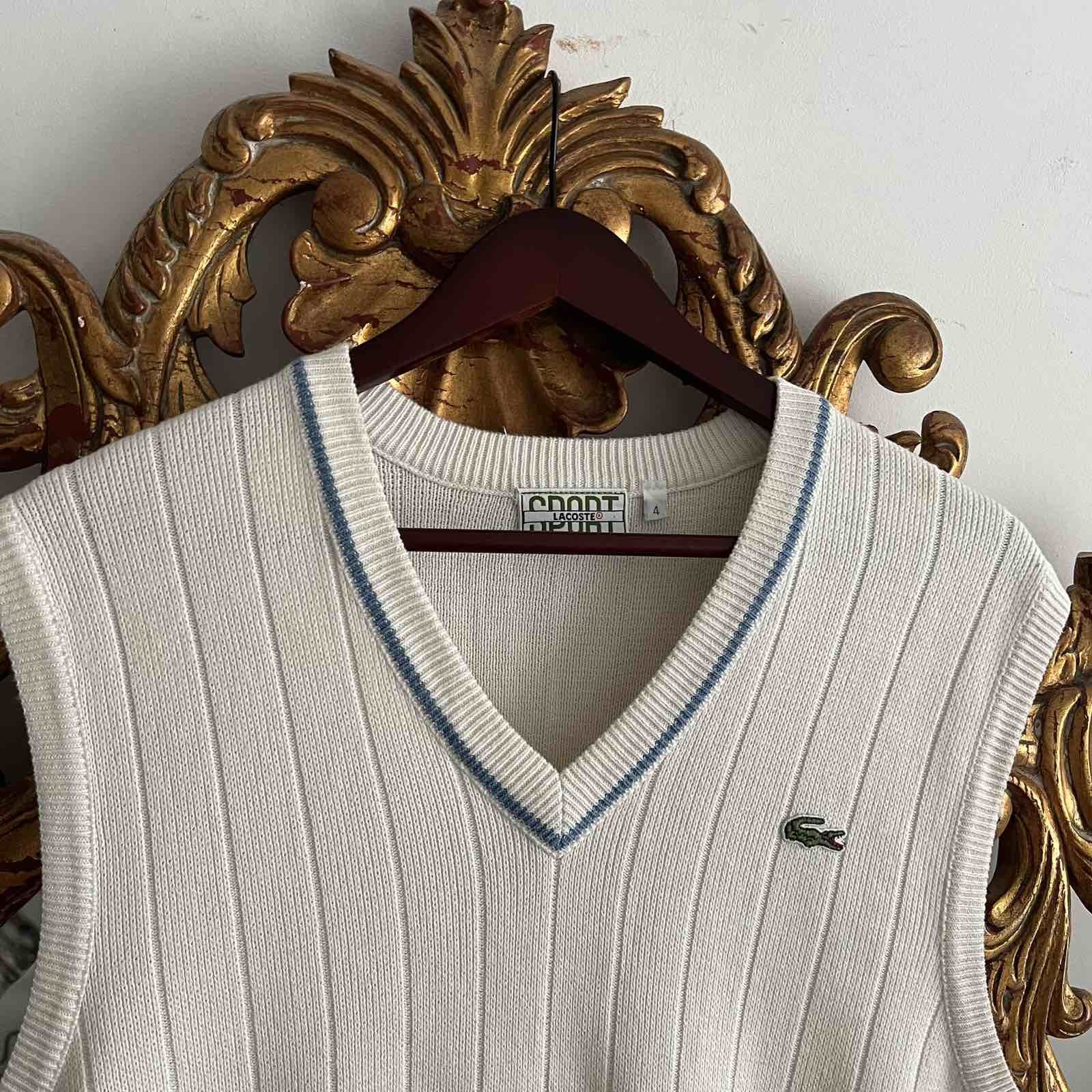 Lacoste × Vintage Vintage Lacoste Vest Sz M 90s Size US M / EU 48-50 / 2 - 2 Thumbnail