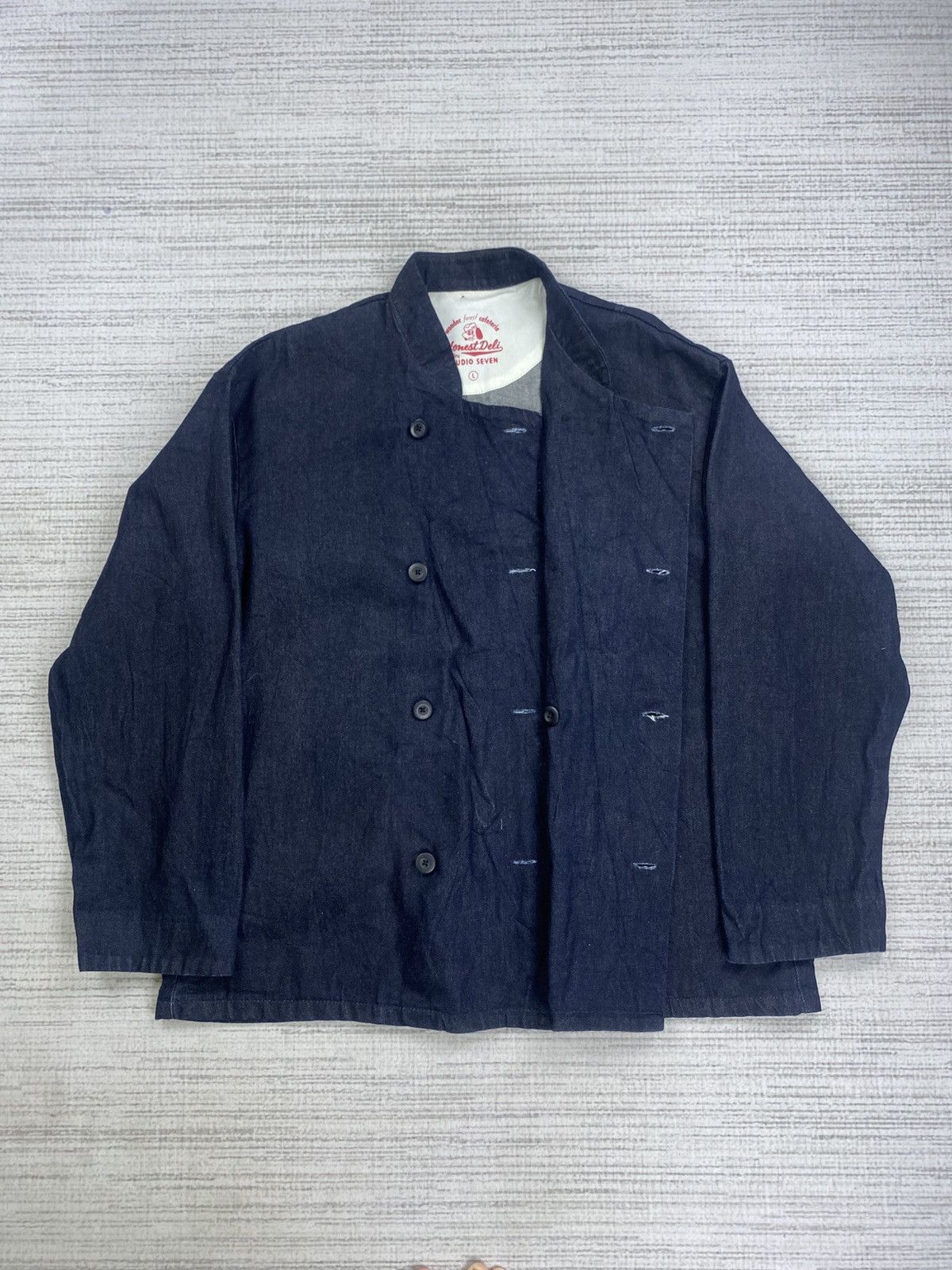 GU × Studio Seven × Vintage Vintage Honest Deli X Gu By Studio Seven Denim Jacket Size US L / EU 52-54 / 3 - 5 Thumbnail