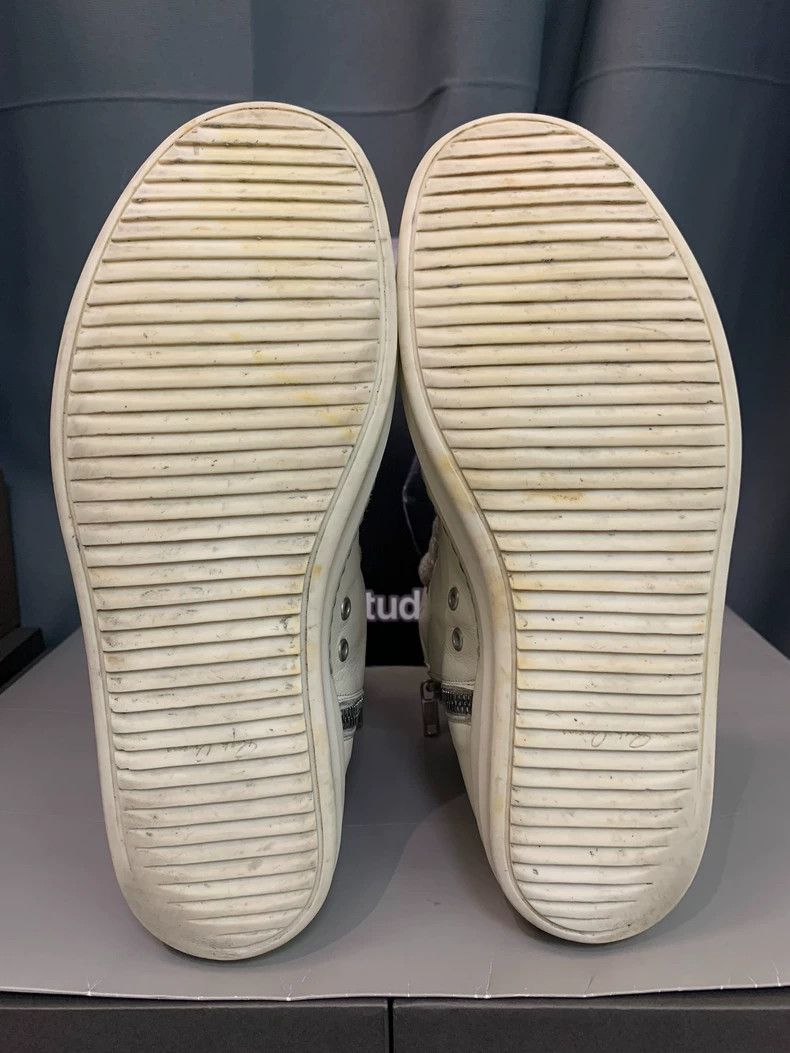 Rick Owens Rick Owens Wide shoelace thick strap high-top cowhide leat Size US 10 / EU 43 - 8 Thumbnail