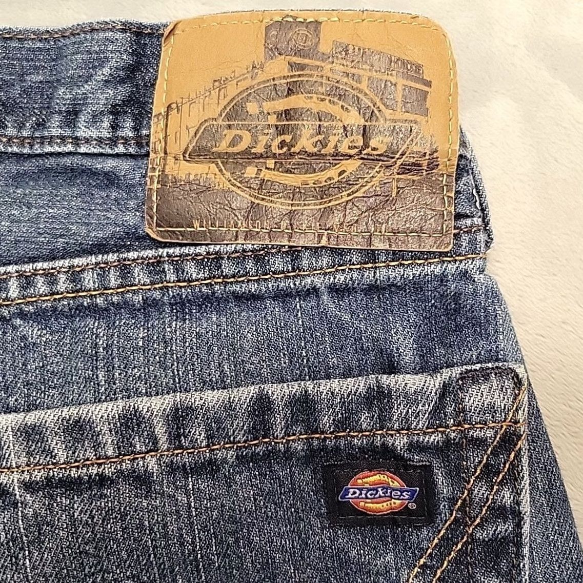 Dickies VINTAGE Dickies Shorts Womens 32 Cut-Off Denim Jorts Daisy Booty Mini Blue 90s American Retro USA Womens Shorts 32 Beige? Size 24" / US 00 / IT 34 - 6 Thumbnail