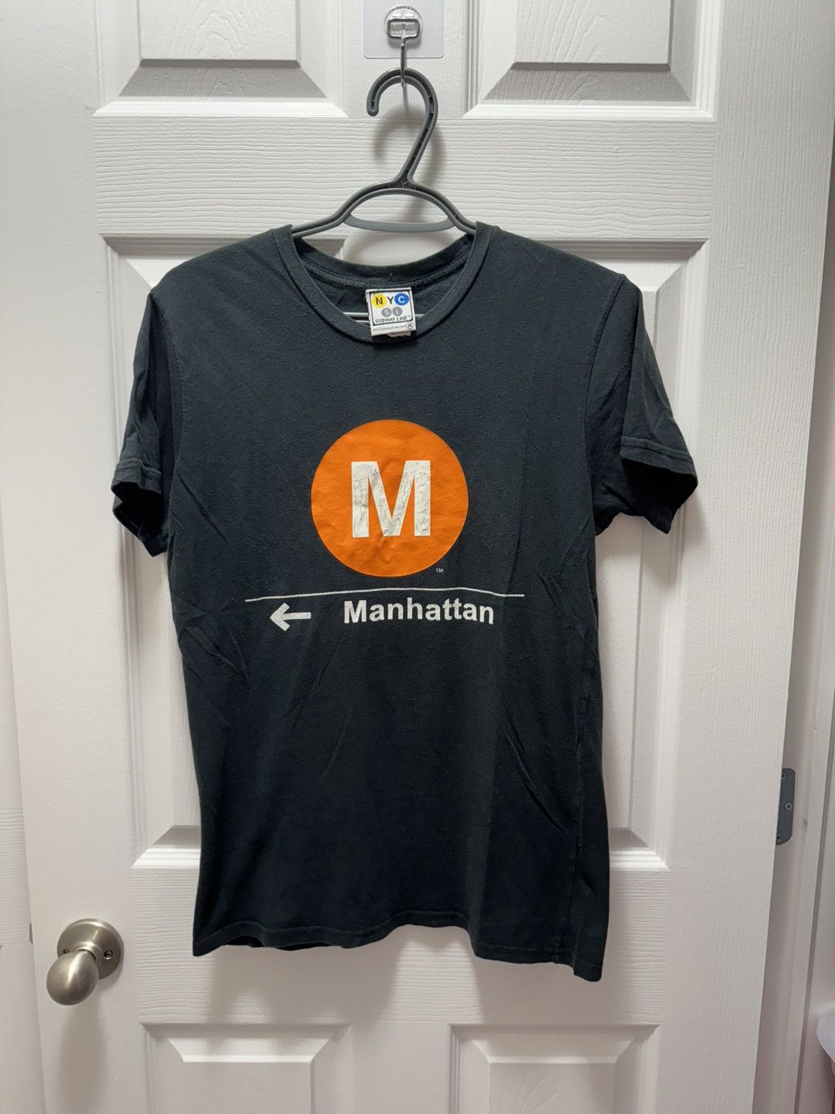 Manhattan Portage × Vintage NYC Subway Line Vintage Manhattan Logo Tee Rare Size US M / EU 48-50 / 2 - 1 Thumbnail