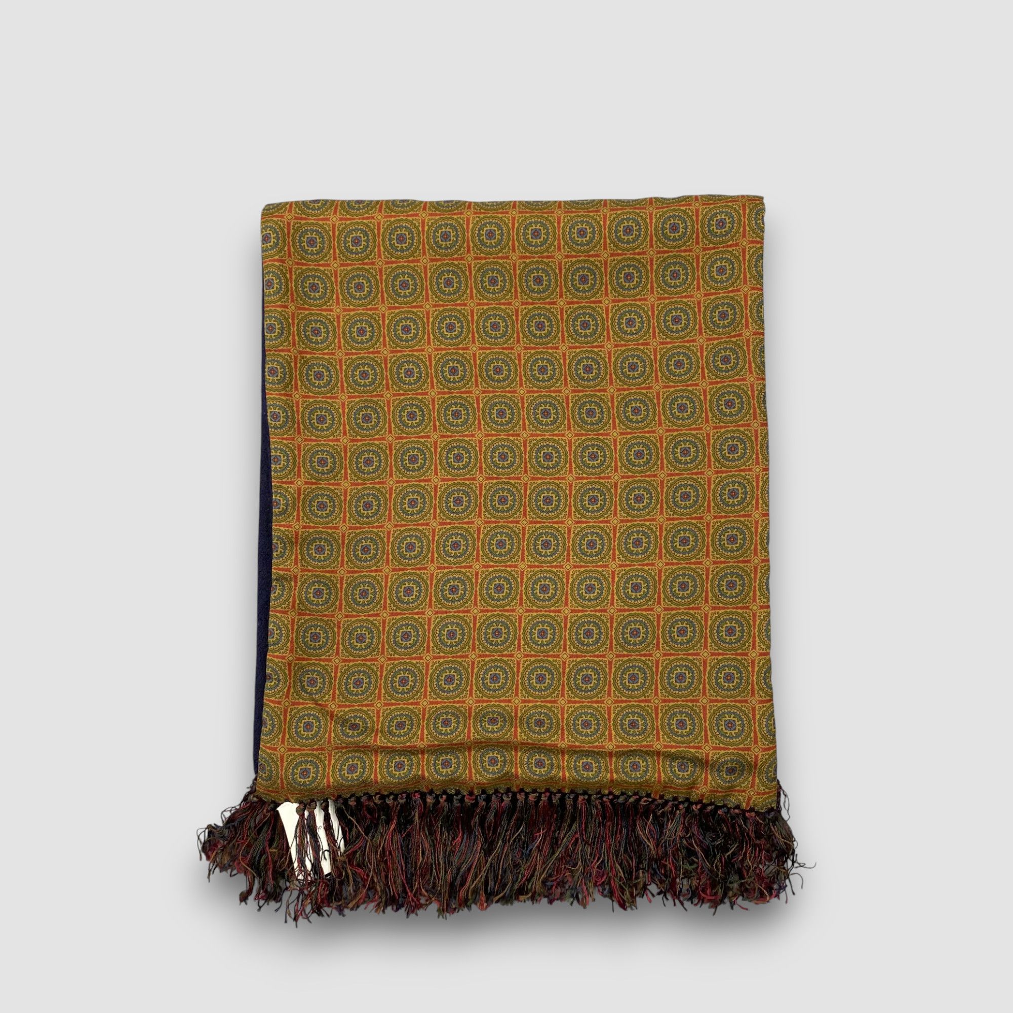 Japanese Brand Vintage John Comfort Scarf SILK Muffler Wool Scarves Size ONE SIZE - 2 Thumbnail