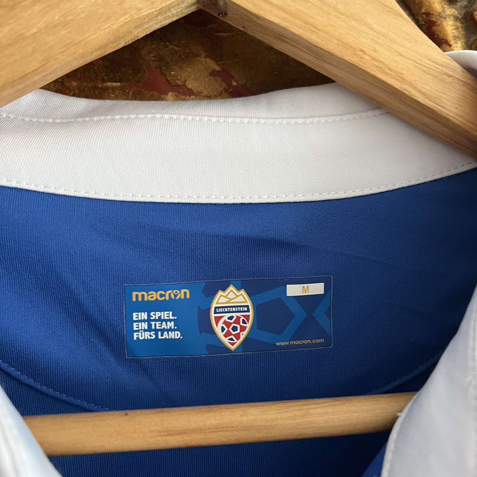 Macron Macron National Team Liechtenstein Soccer jersey Sz M Size US M / EU 48-50 / 2 - 5 Thumbnail