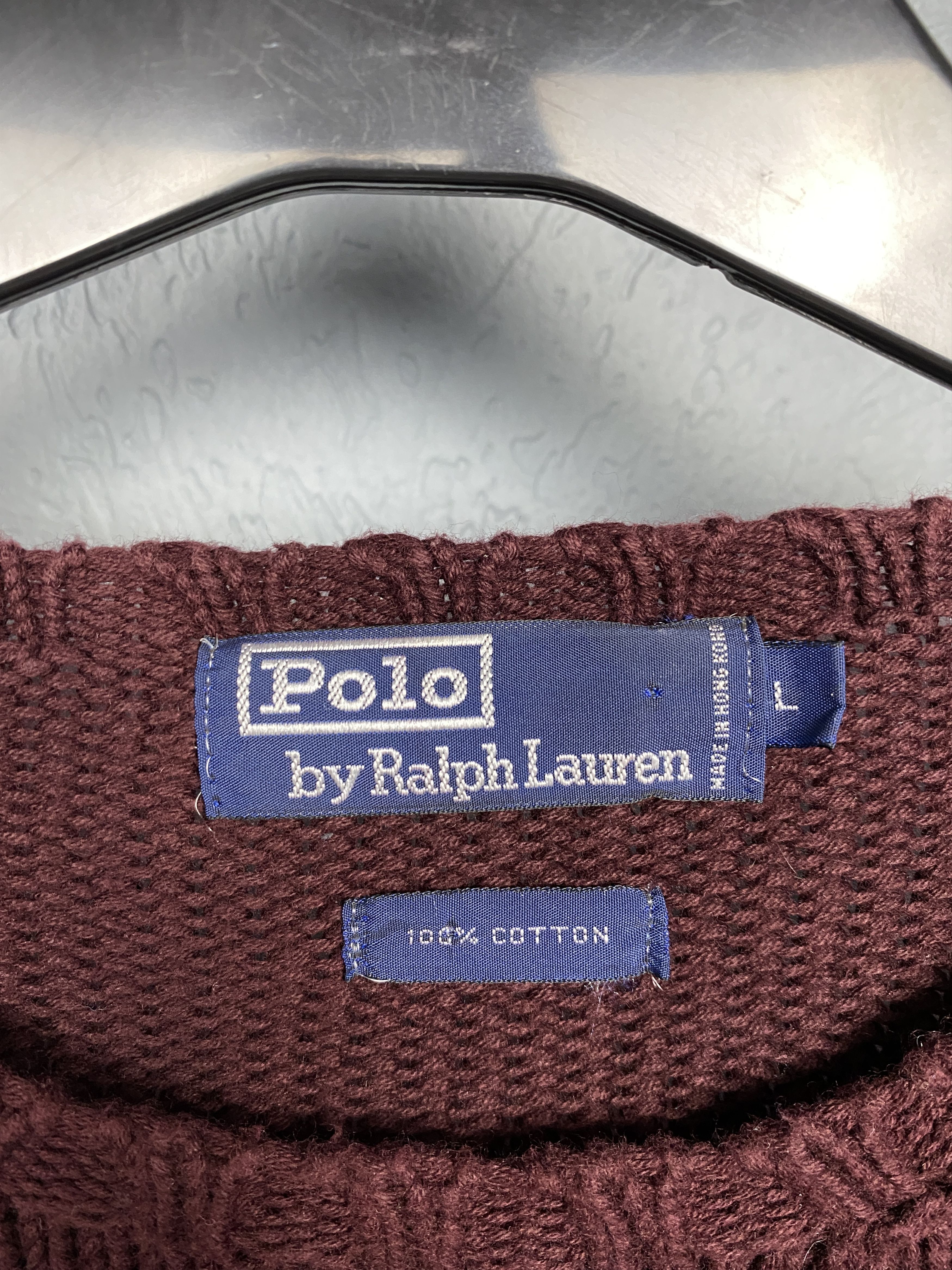 Polo Ralph Lauren × Ralph Lauren × Vintage Polo Ralph Lauren 90s Vintage Mens Knit Sweater Size US L / EU 52-54 / 3 - 5 Thumbnail