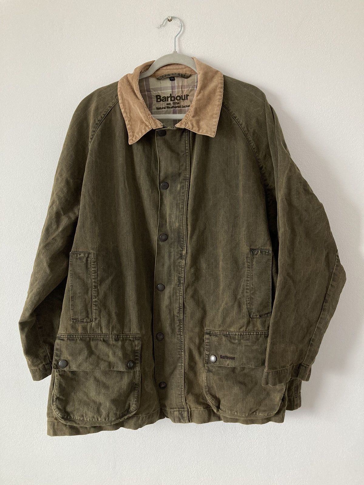 Barbour NATURAL WEATHERED JACKET Grailed