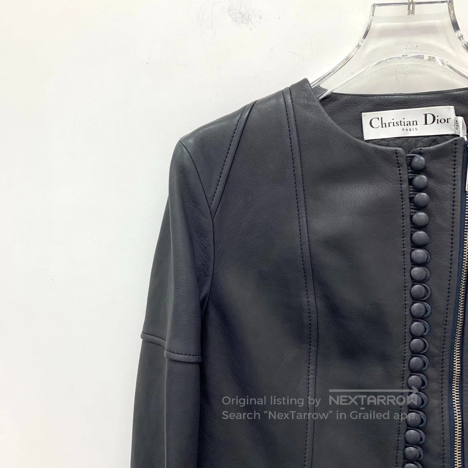 Dior Dior Black Sheepskin Leather Jacket. Size XS / US 0-2 / IT 36-38 - 3 Thumbnail