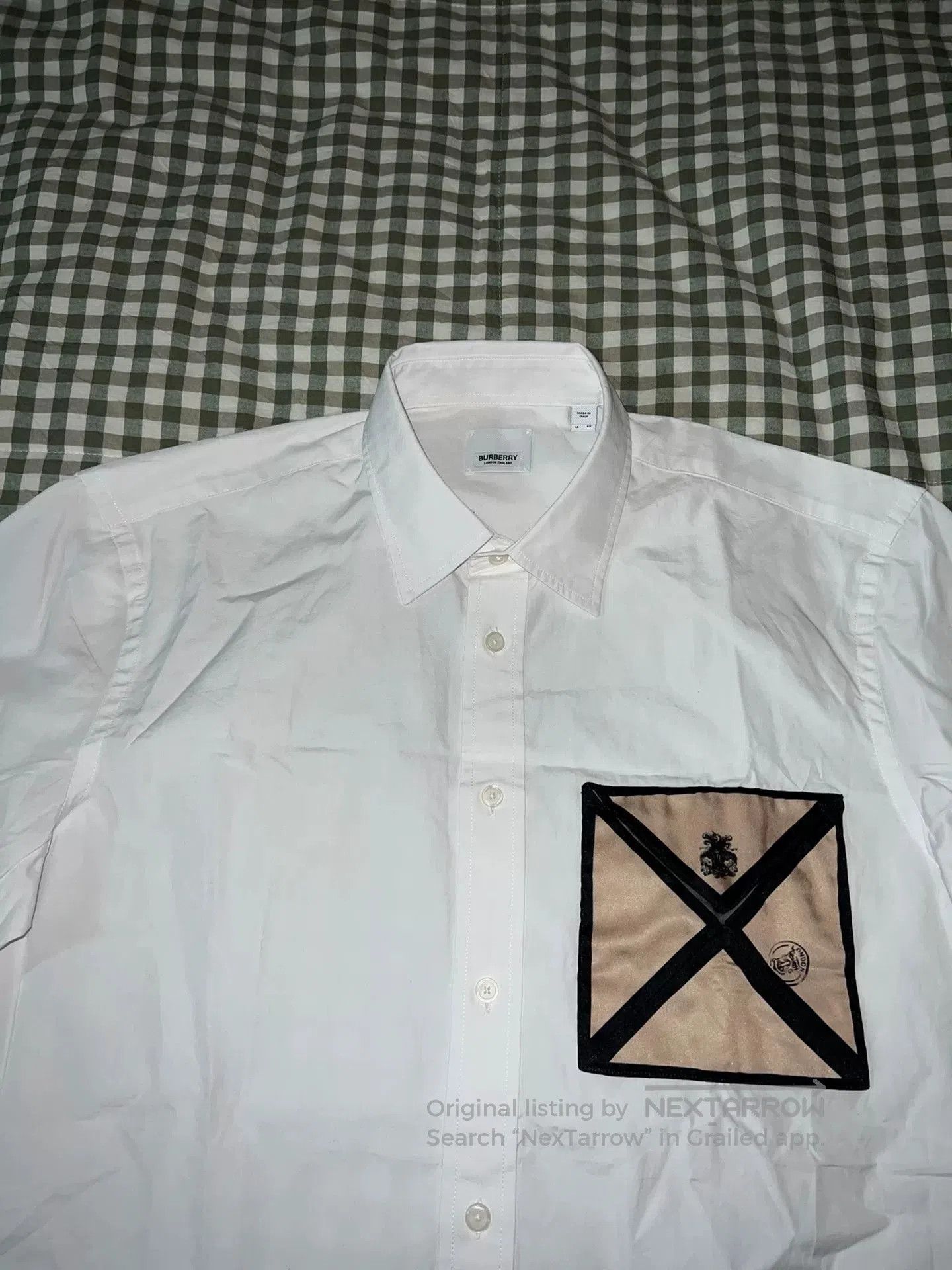 Burberry burberry silk shirt with unique pocket design. Size US L / EU 52-54 / 3 - 2 Thumbnail