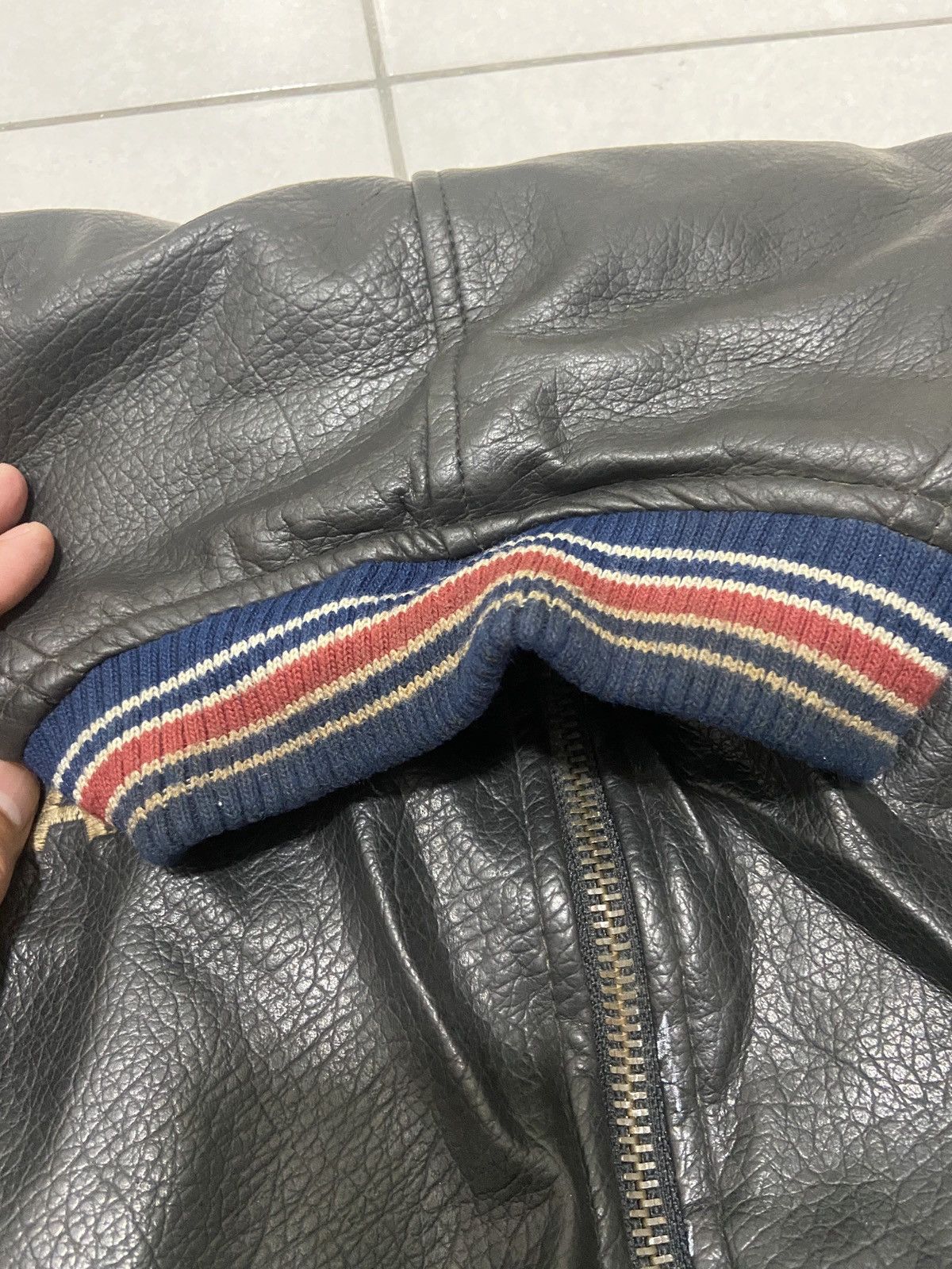 Vintage Sprazzo racing team vintage leather jacket Size US L / EU 52-54 / 3 - 8 Thumbnail