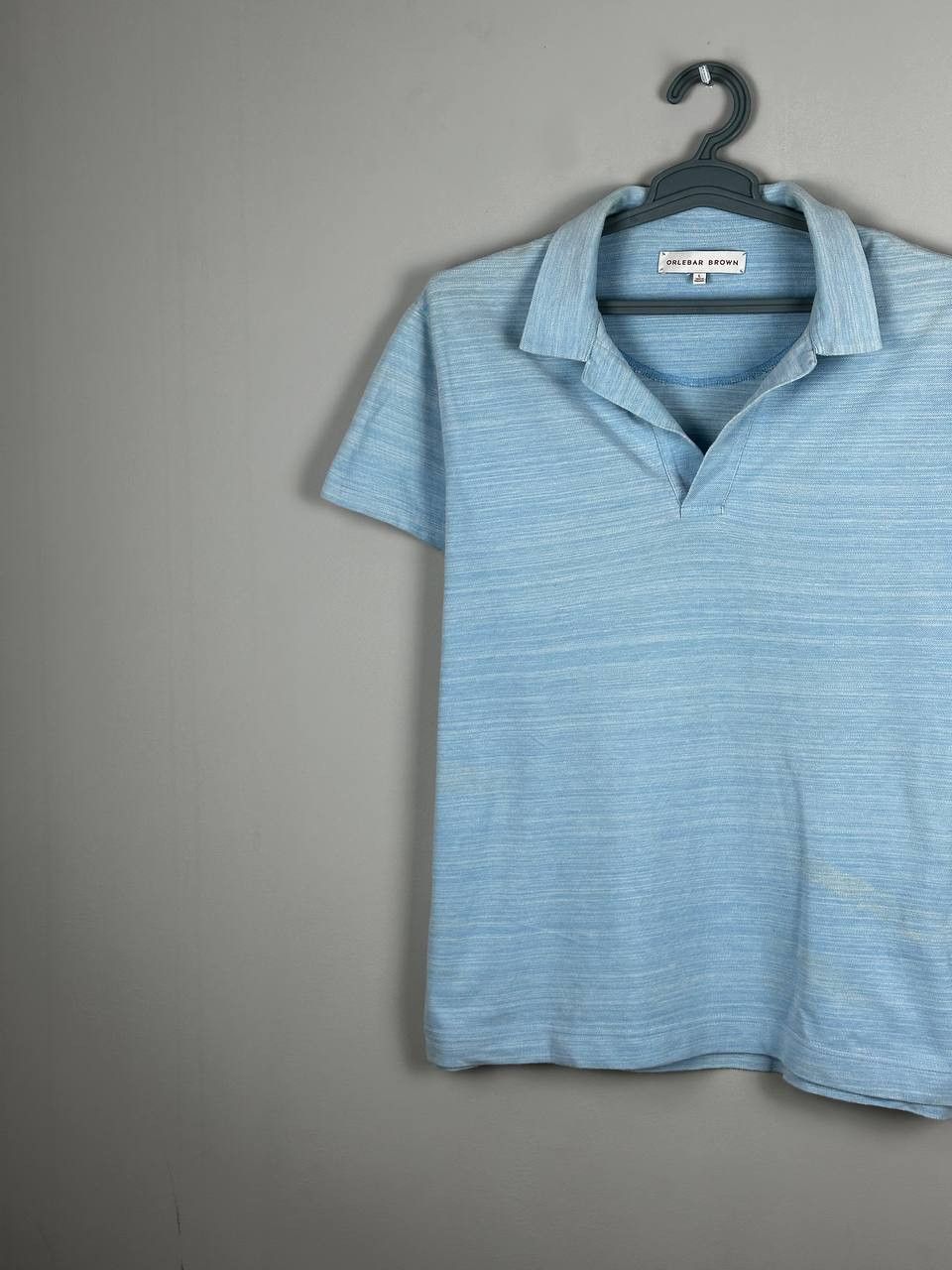 Orlebar Brown Orlebar Brown Blue Luxury Camp Collar Polo T Shirt Size US L / EU 52-54 / 3 - 3 Thumbnail