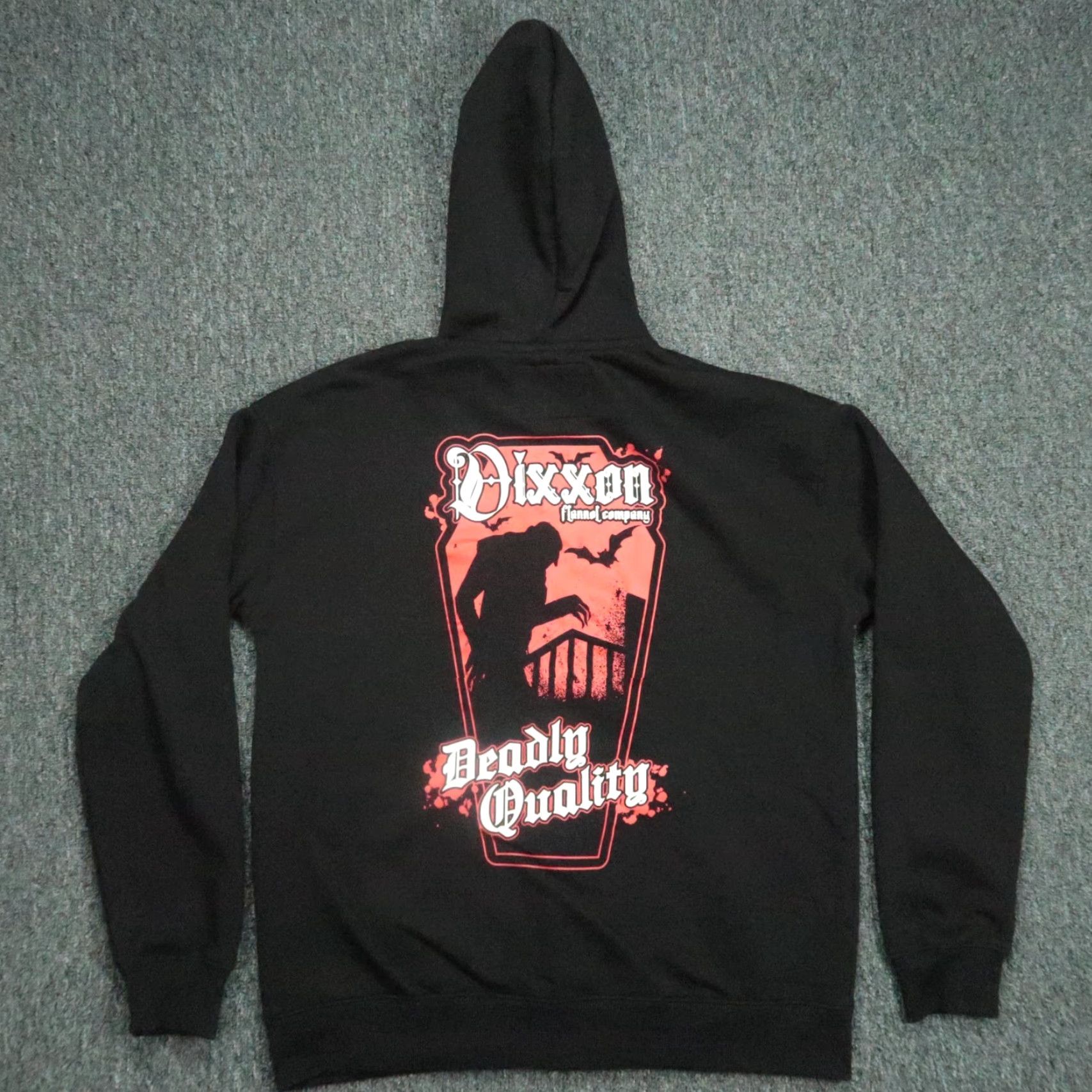 Vintage Dixxon Hoodie Men XL Black Full Zip Pockets Heavyweight Regular Size XL Shirt Hoodie Mens Black Dixxon Full Zip Hoodie XL Black Size US XL / EU 56 / 4 - 2 Thumbnail