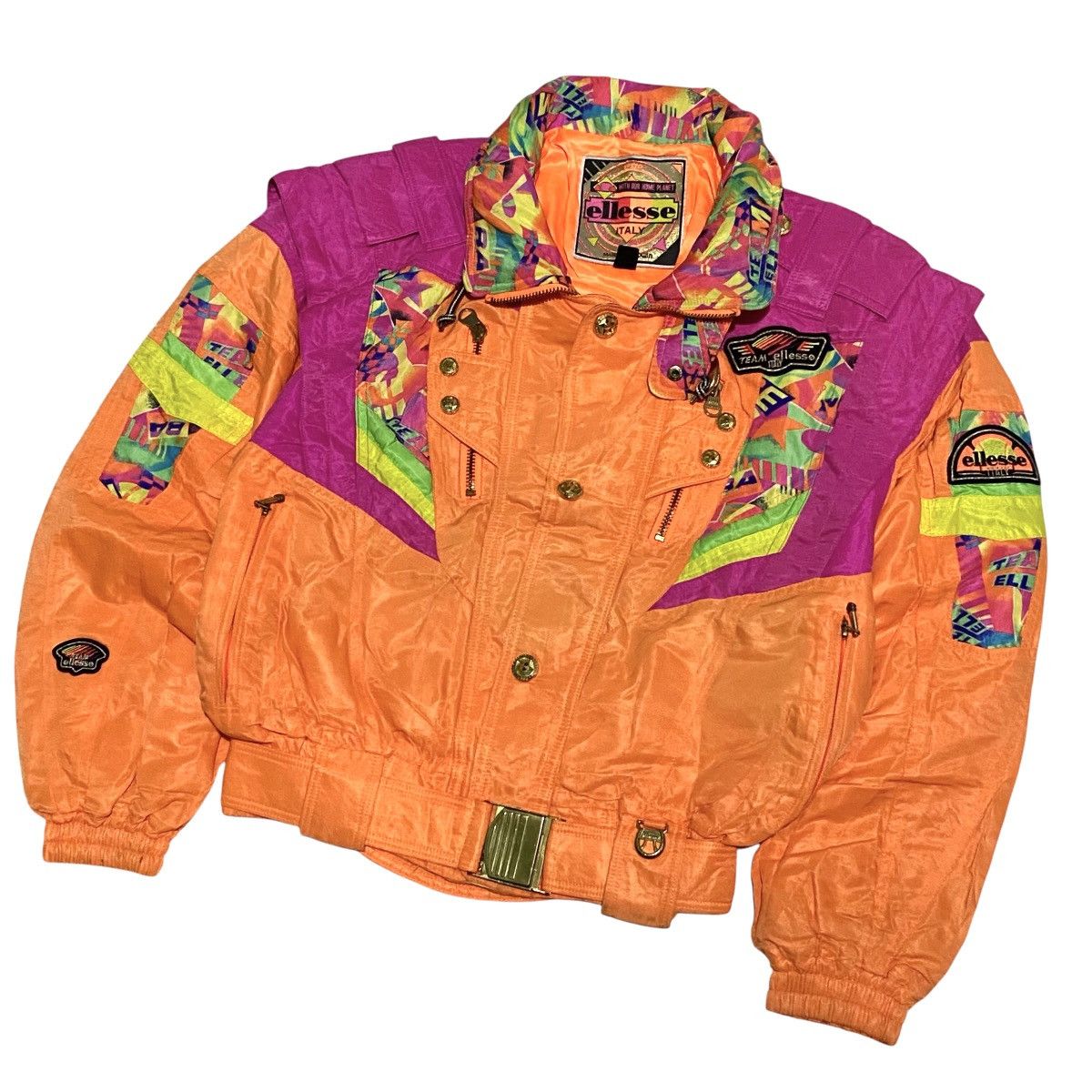 Ellesse × Goldwin 🔥RARE🔥 Vintage 90s Ellesse multicolour ski jacket Size US S / EU 44-46 / 1 - 2 Thumbnail