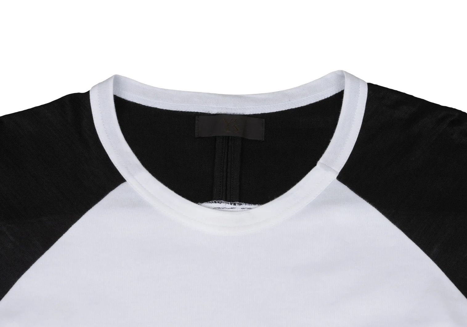 Jean Paul Gaultier Cotton and Ramie Raglan Cut Sewn Top in Black and White Size US M / EU 48-50 / 2 - 3 Thumbnail