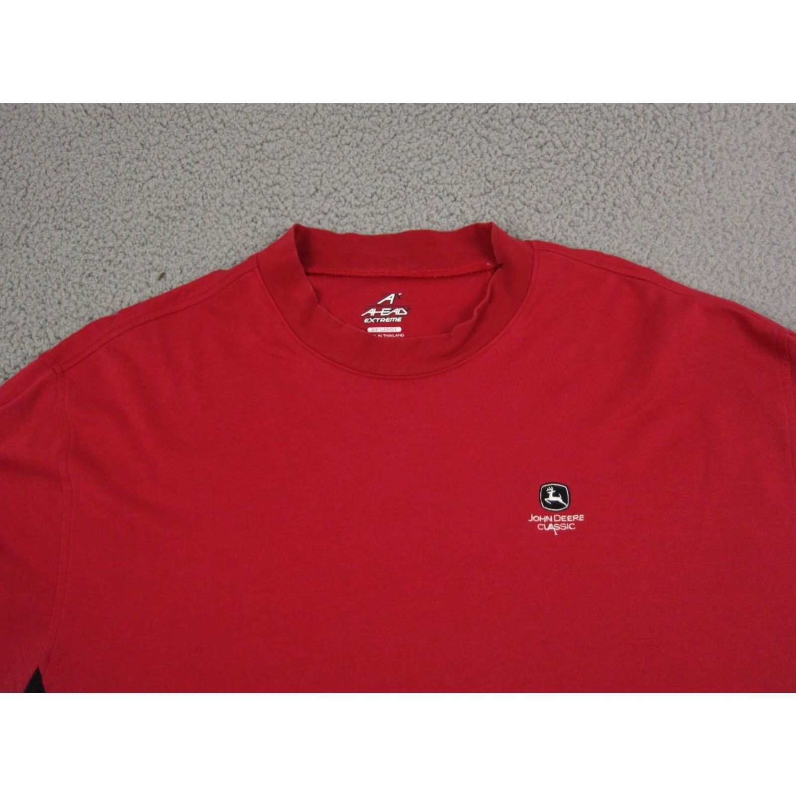 Vintage John Deere Classic Shirt Mens 2XL XXL Red Golf Tournament Ahead Highneck Size US XXL / EU 58 / 5 - 2 Thumbnail