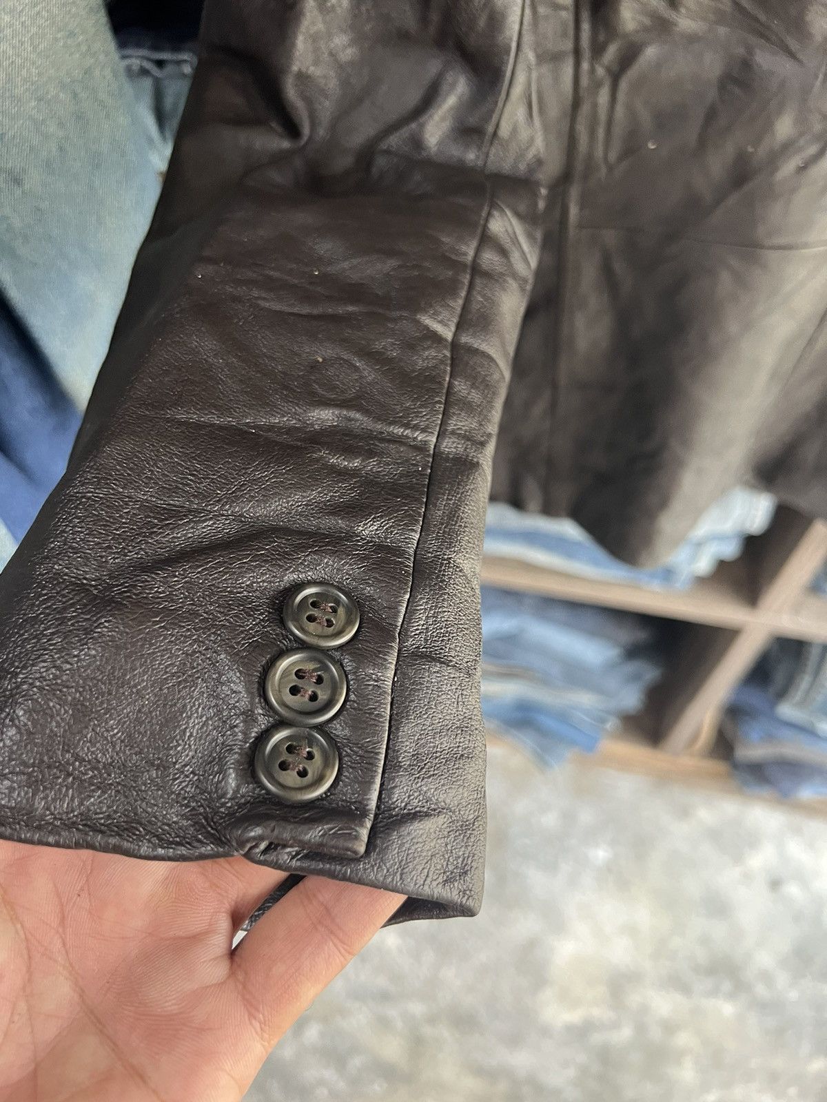 Comme Ca Ism 🔥Comme Ca Ism Button Leather Jacket Size S / US 4 / IT 40 - 11 Thumbnail