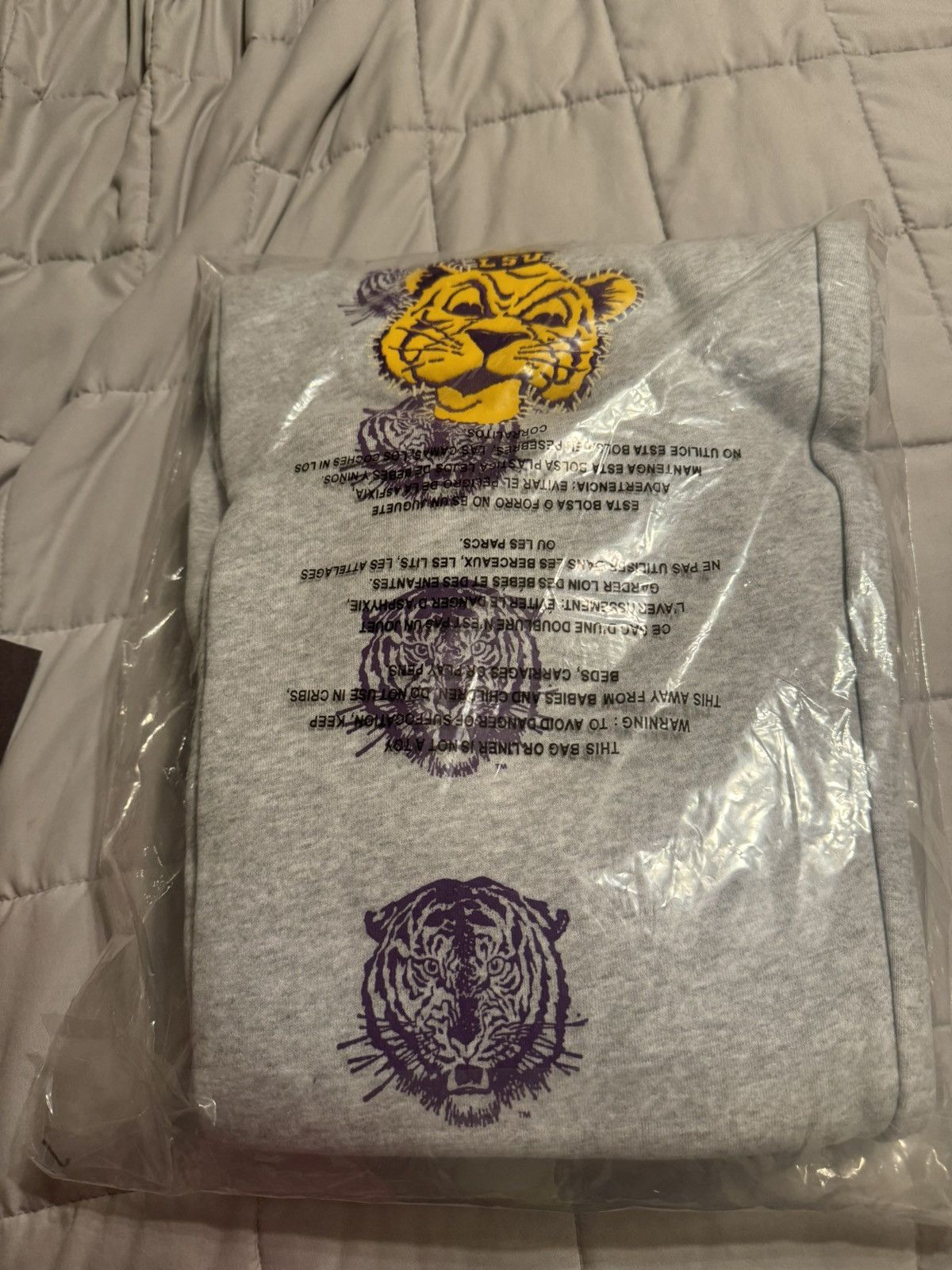 image of Cactus Jack X Mitchell & Ness Lsu Grey Sweats, Men's (Size 34)