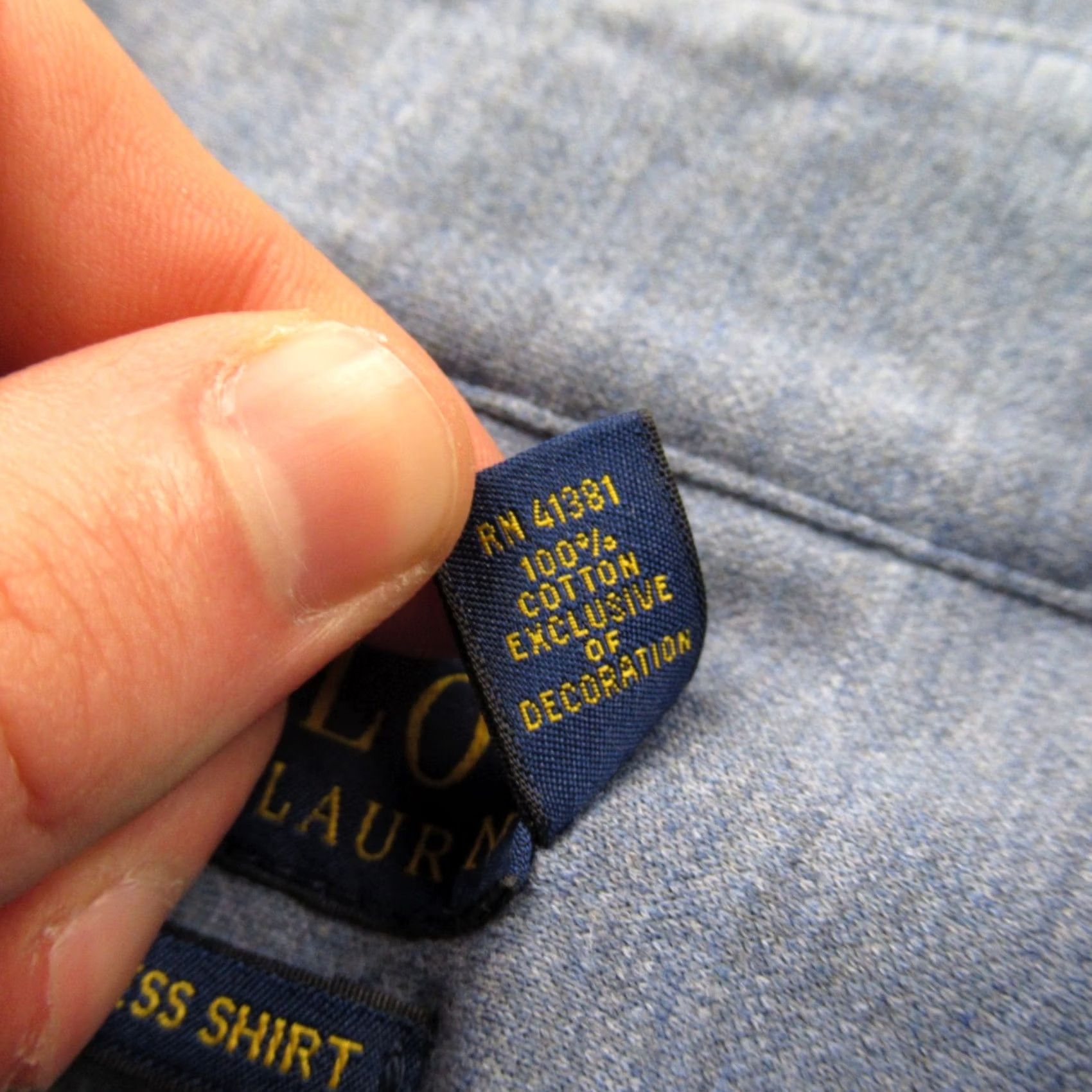 Polo Ralph Lauren Polo Ralph Lauren Mens Shirt XL Long Sleeve Button Front Casual Blue Size US XL / EU 56 / 4 - 5 Thumbnail