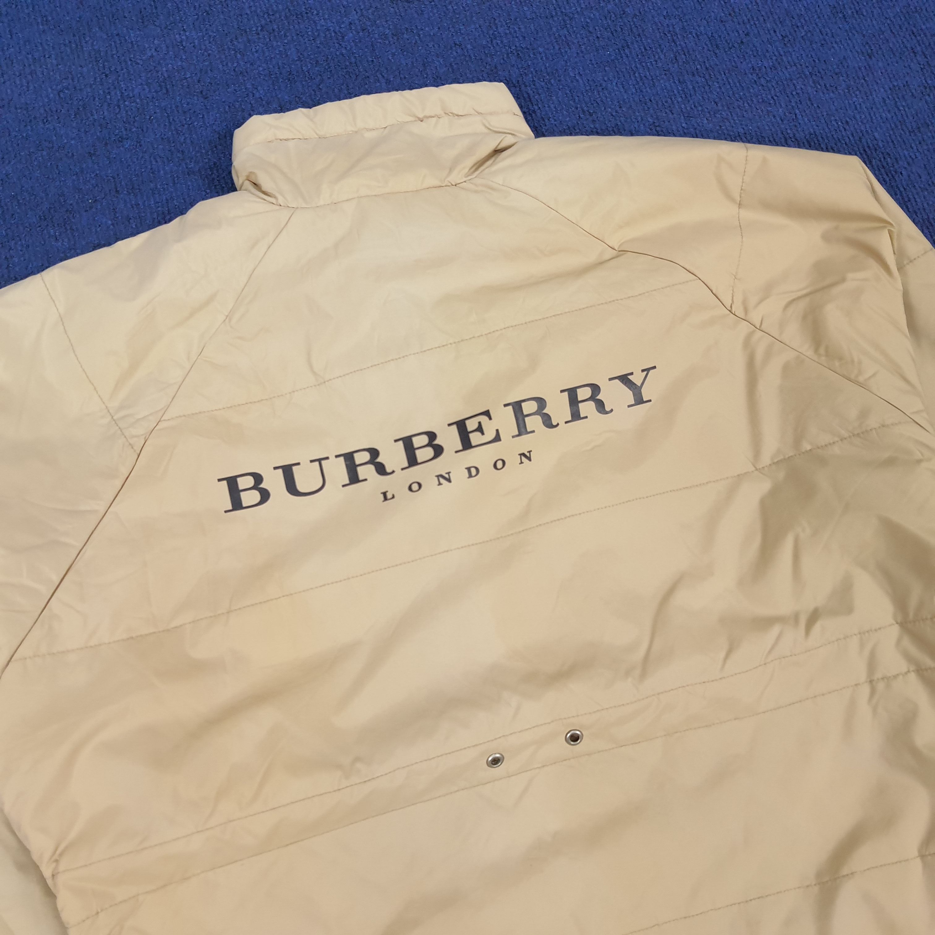 Burberry × Vintage Vintage Burberry London Spell Out Custom Logo Jacket Size US M / EU 48-50 / 2 - 2 Thumbnail