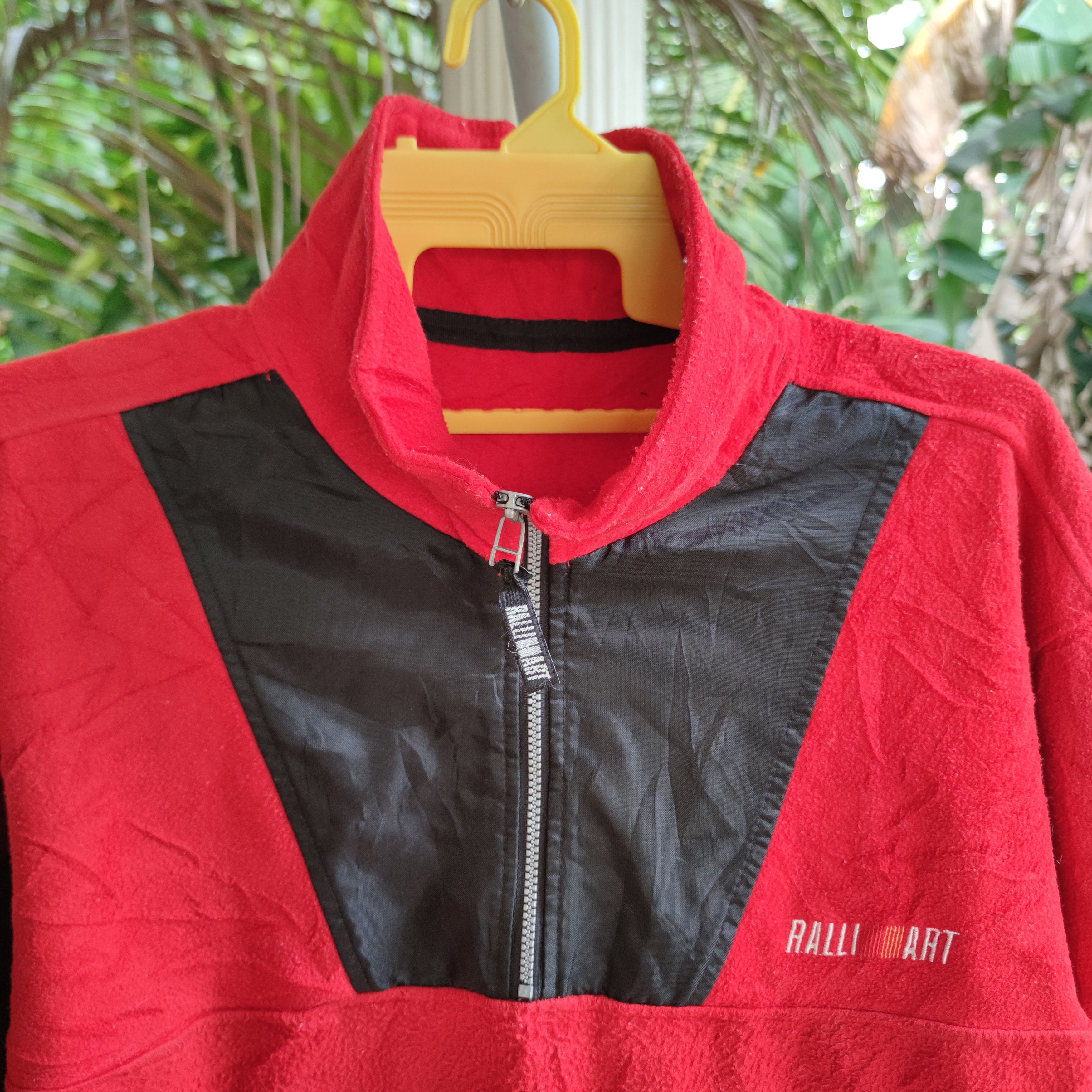 Vintage RALLIART MITSUBISHI MOTORS HALF ZIPPER FLEECE JUMPER Size US L / EU 52-54 / 3 - 5 Thumbnail