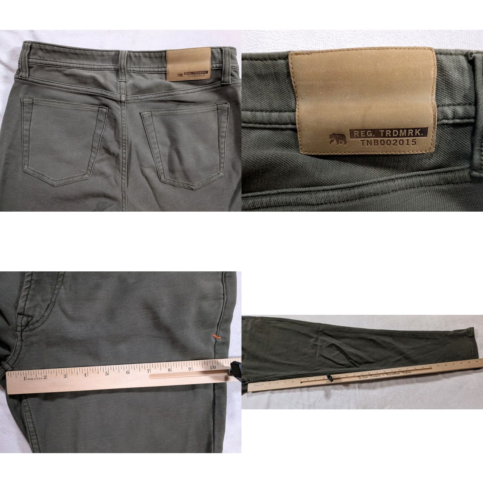 J Brand The Normal Brand Jeans Mens 30 Green Denim Pockets Slim 30X30 Jeans Mens Green Denim 5-Pocket Slim 30 in Inseam 30 Size US 30 / EU 46 - 8 Thumbnail