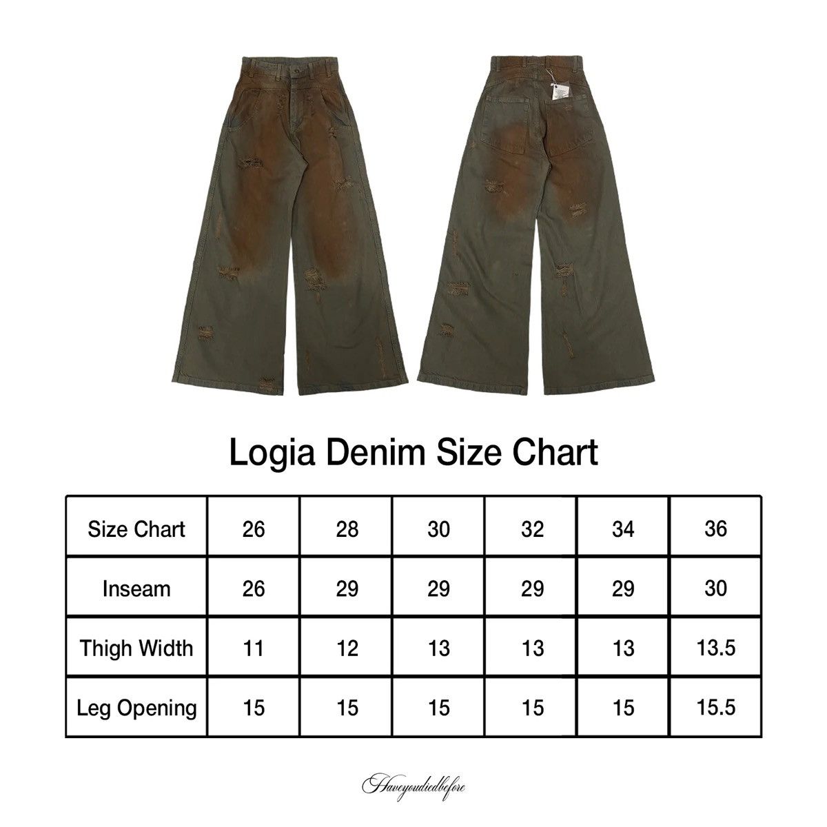 Le Grande Bleu (L.G.B.) Haveyoudiedbefore LOGIA demin Size US 32 / EU 48 - 5 Thumbnail