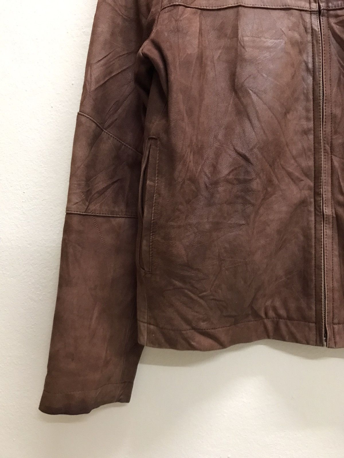 Yohji Yamamoto VINTAGE YOHJI YAMAMOTO D’URBAN A.A.R. BROWN LEATHER JACKET Size US S / EU 44-46 / 1 - 7 Thumbnail