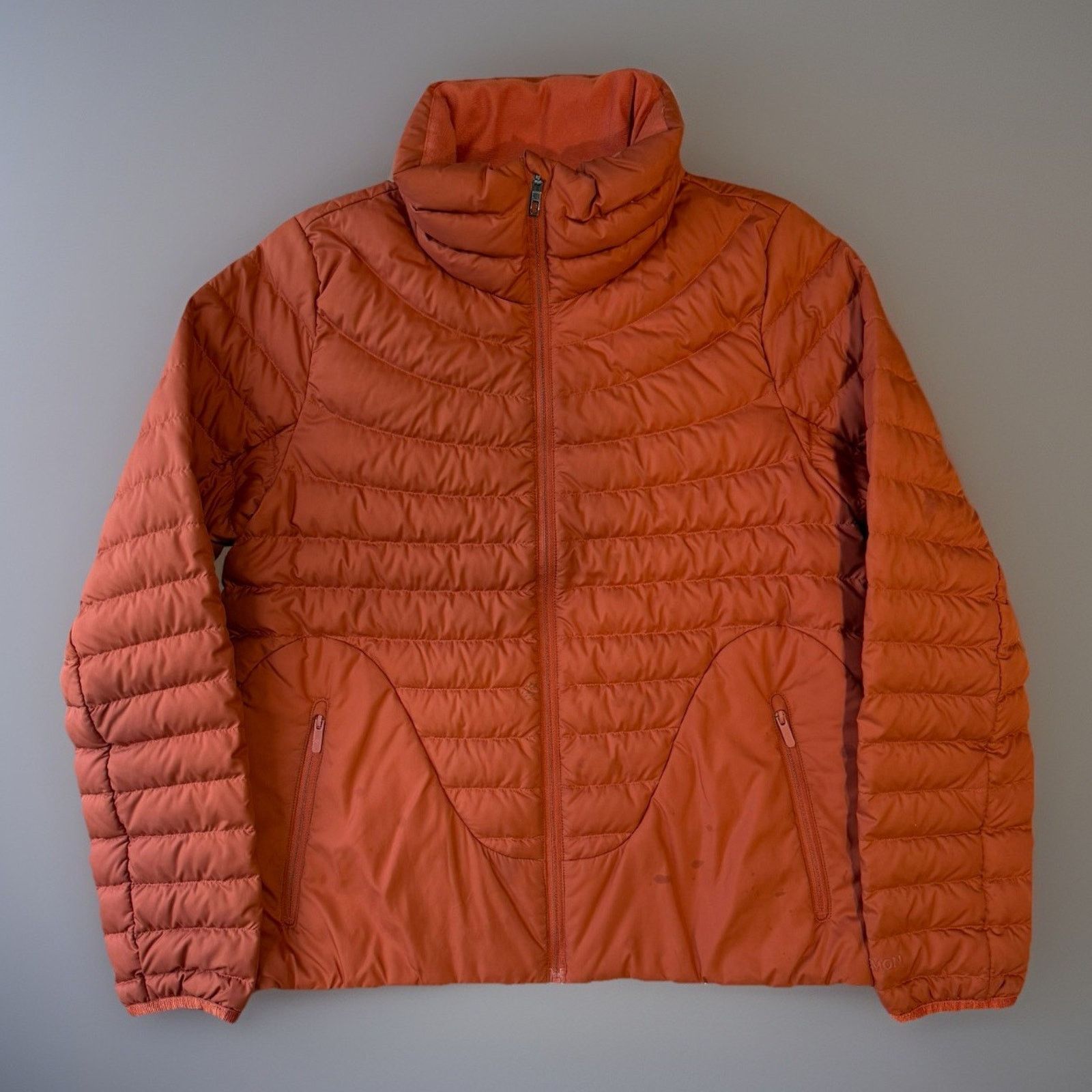 Lululemon Lululemon Down Jacket Women's 4 Orange Full Zip Insulated Size S / US 4 / IT 40 - 1 Thumbnail