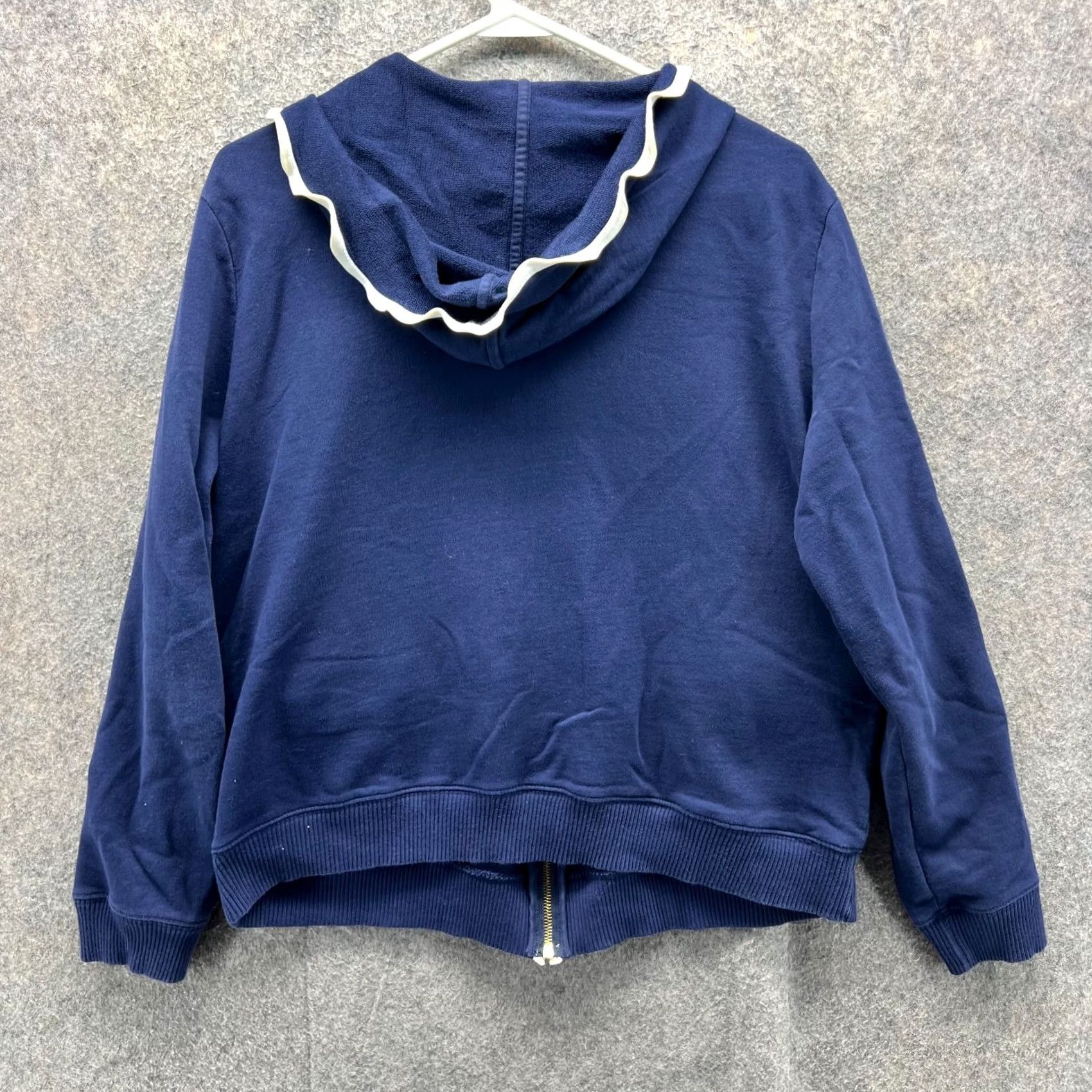 Ralph Lauren VINTAGE Lauren Ralph Hoodie Womens XL Blue Jacket Full Zip Utility Sweater LRL Size XL / US 12-14 / IT 48-50 - 2 Thumbnail