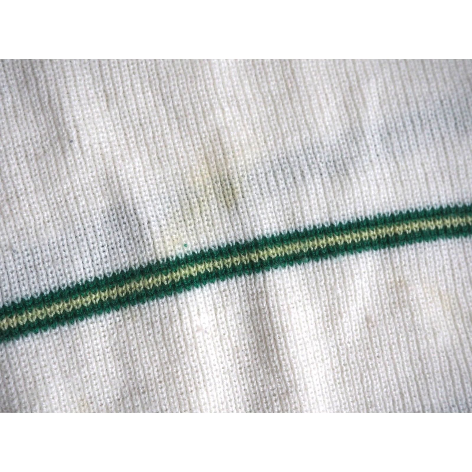Champion VTG 90s Champion Seahawks NFL Peninsula PNW Cream Green Striped Sweater Mens M Size US M / EU 48-50 / 2 - 8 Thumbnail